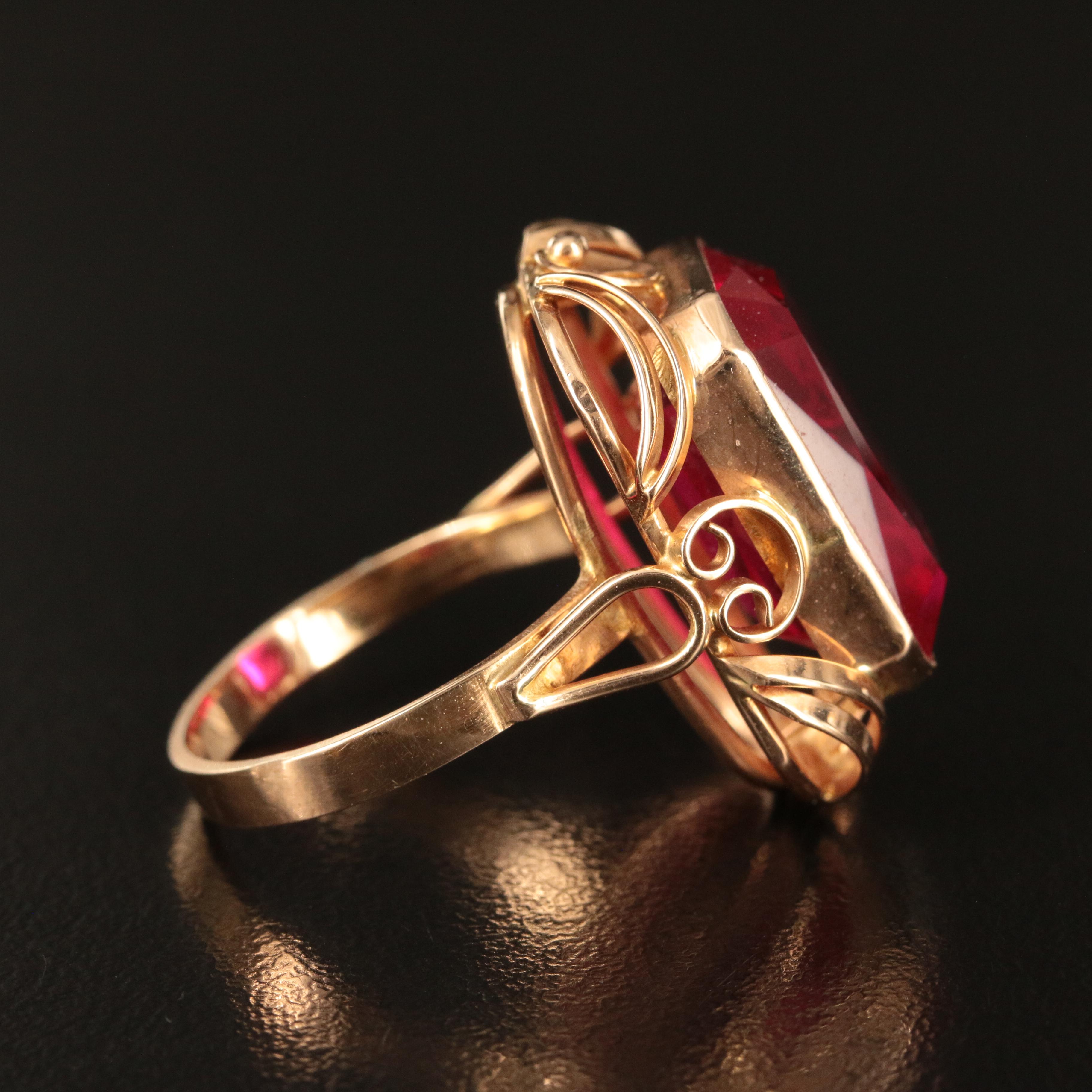 14K Rose Gold Ruby Ring