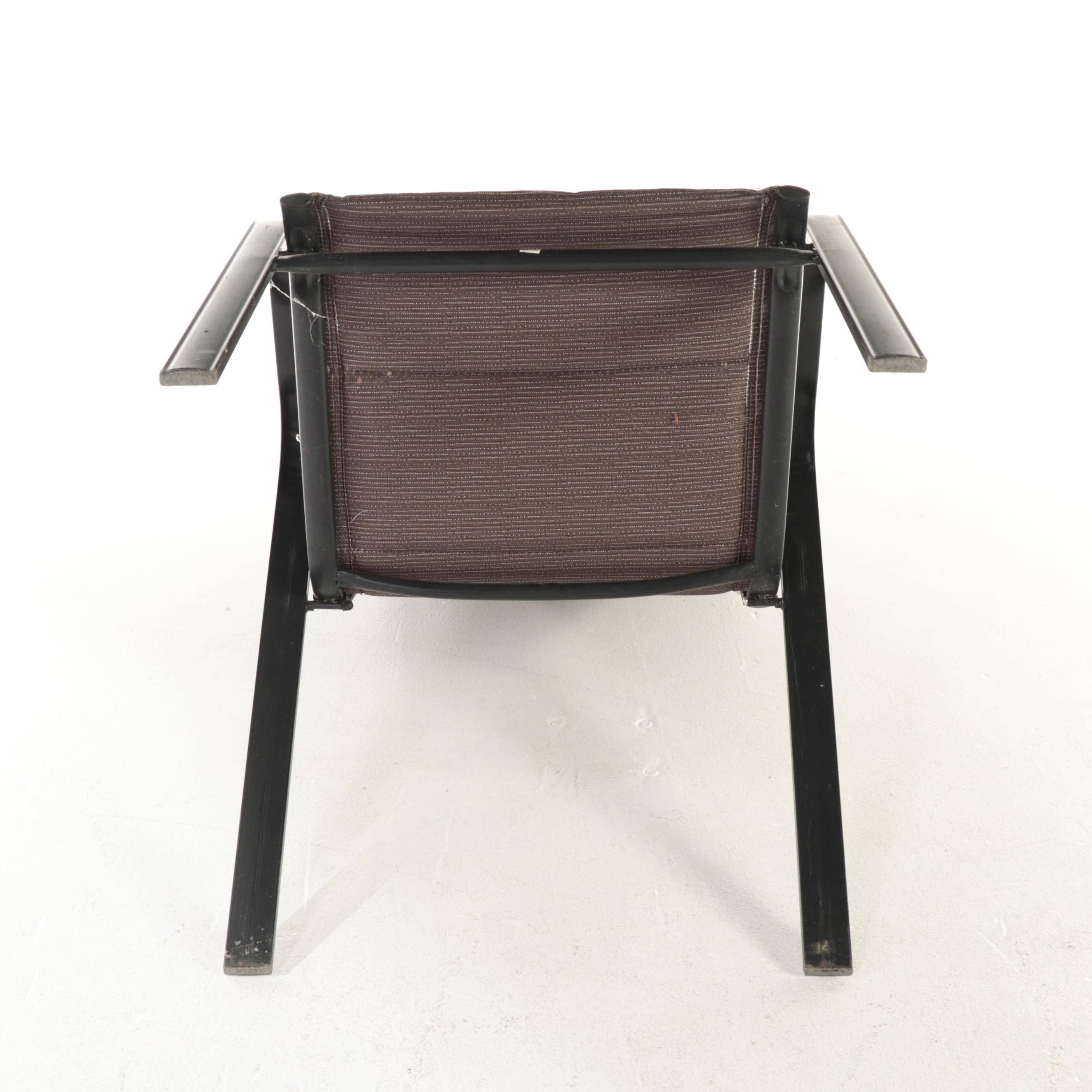 Metel Patio Dining Table with Sling Chairs