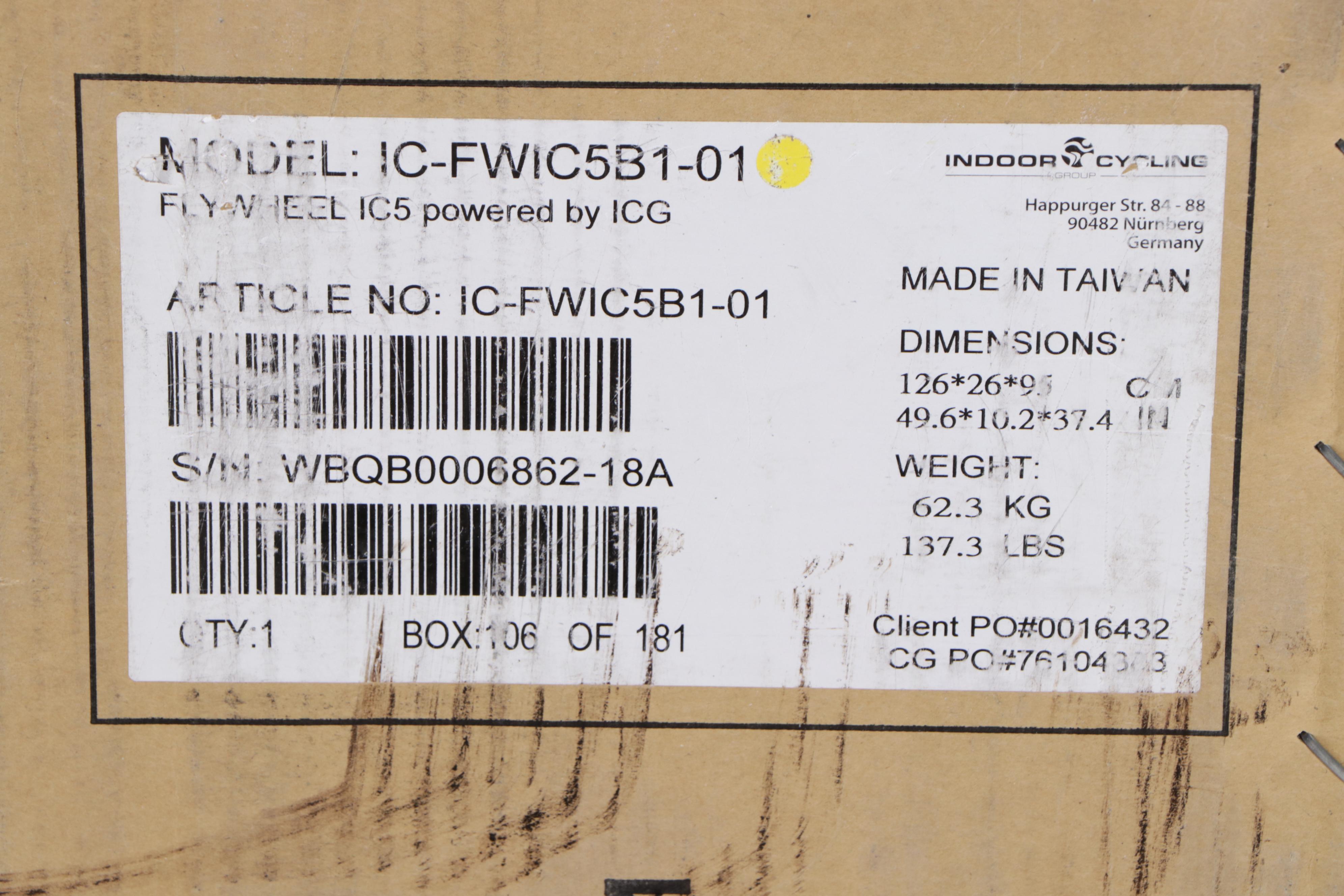 flywheel exercise bike ic5