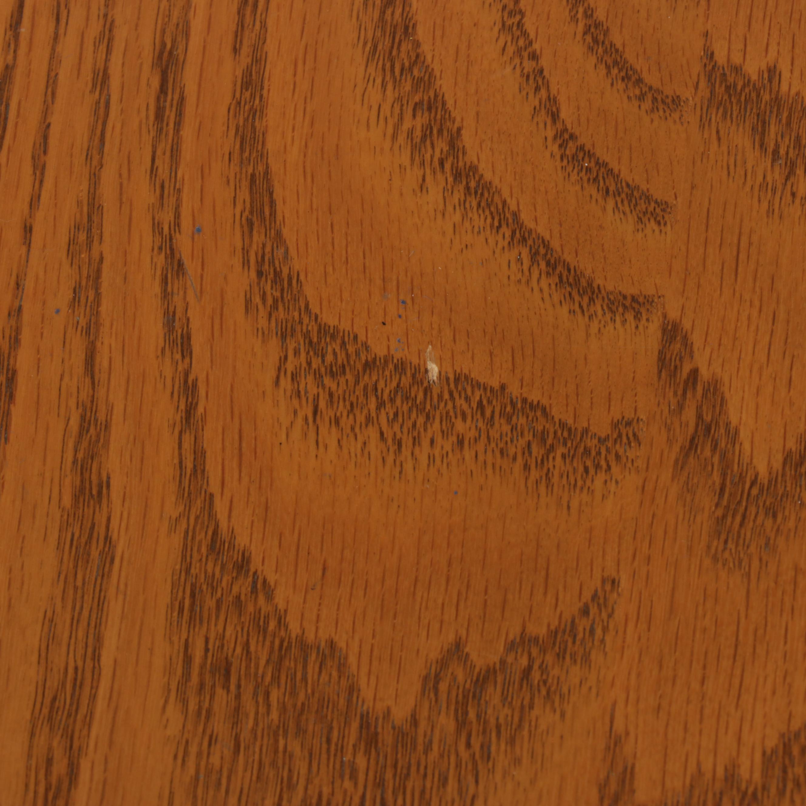 Oak Double Pedestal Dining Table with Windsor Chairs