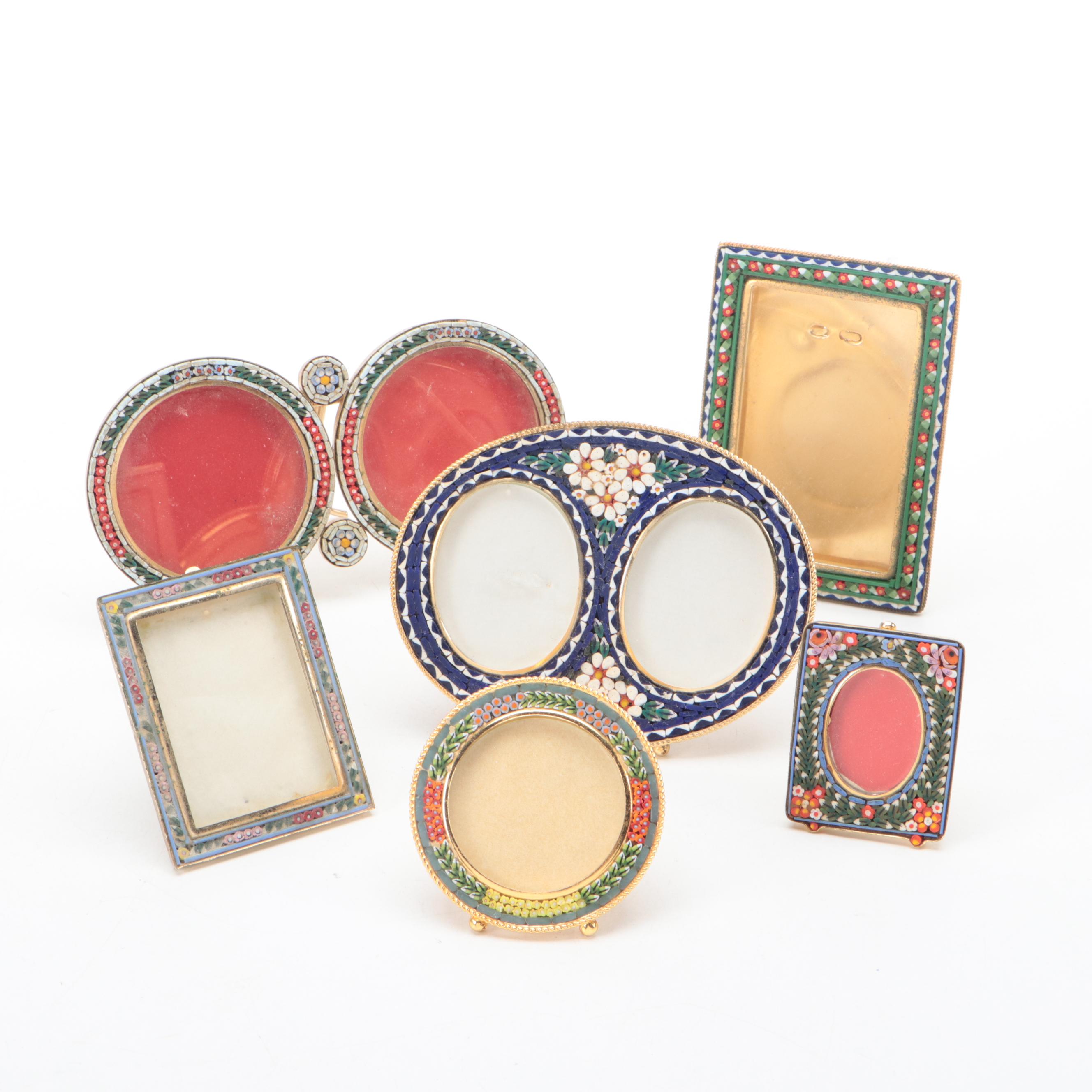 Italian Millefiori Micro Mosiac Frames with More Micro Mosaic Frames