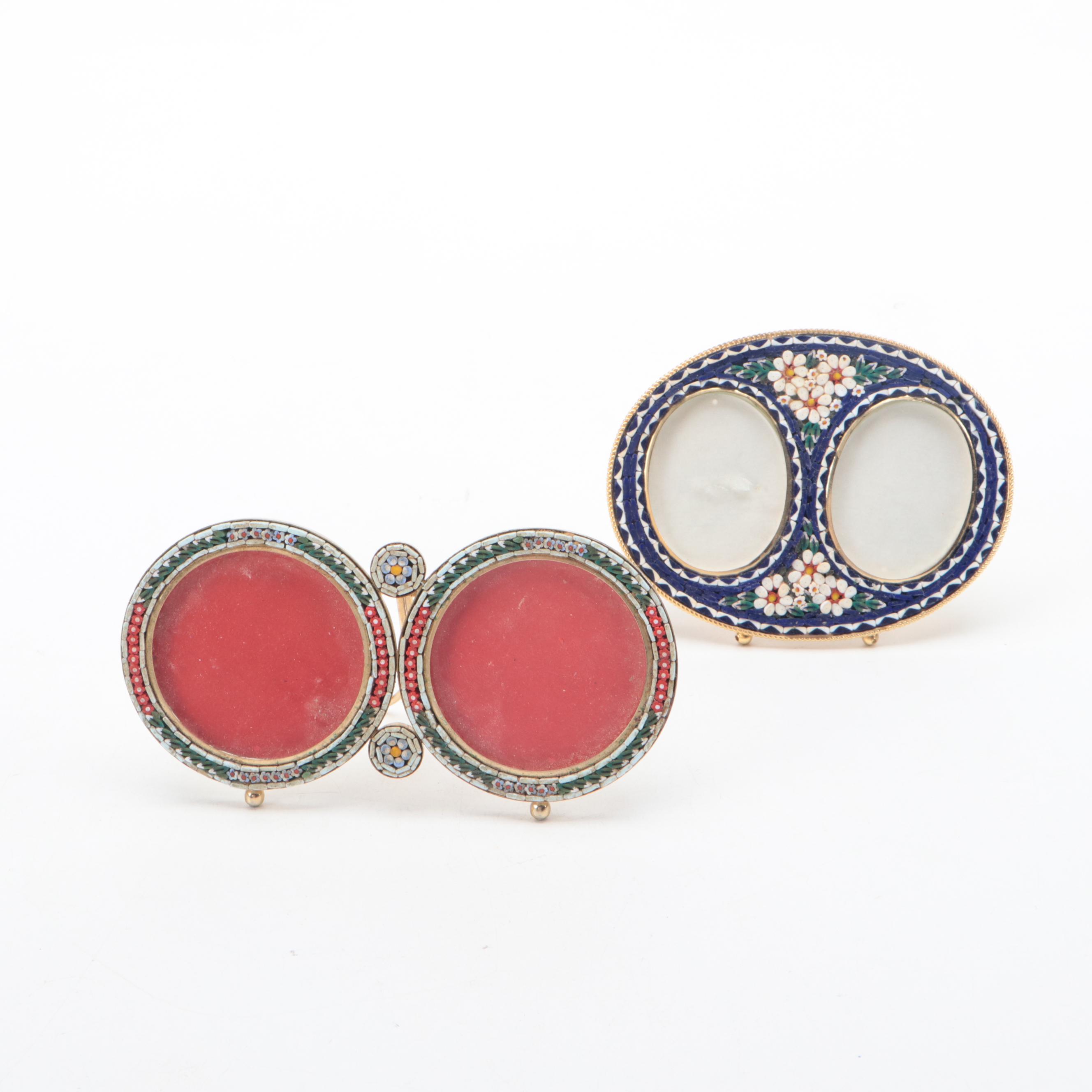 Italian Millefiori Micro Mosiac Frames with More Micro Mosaic Frames