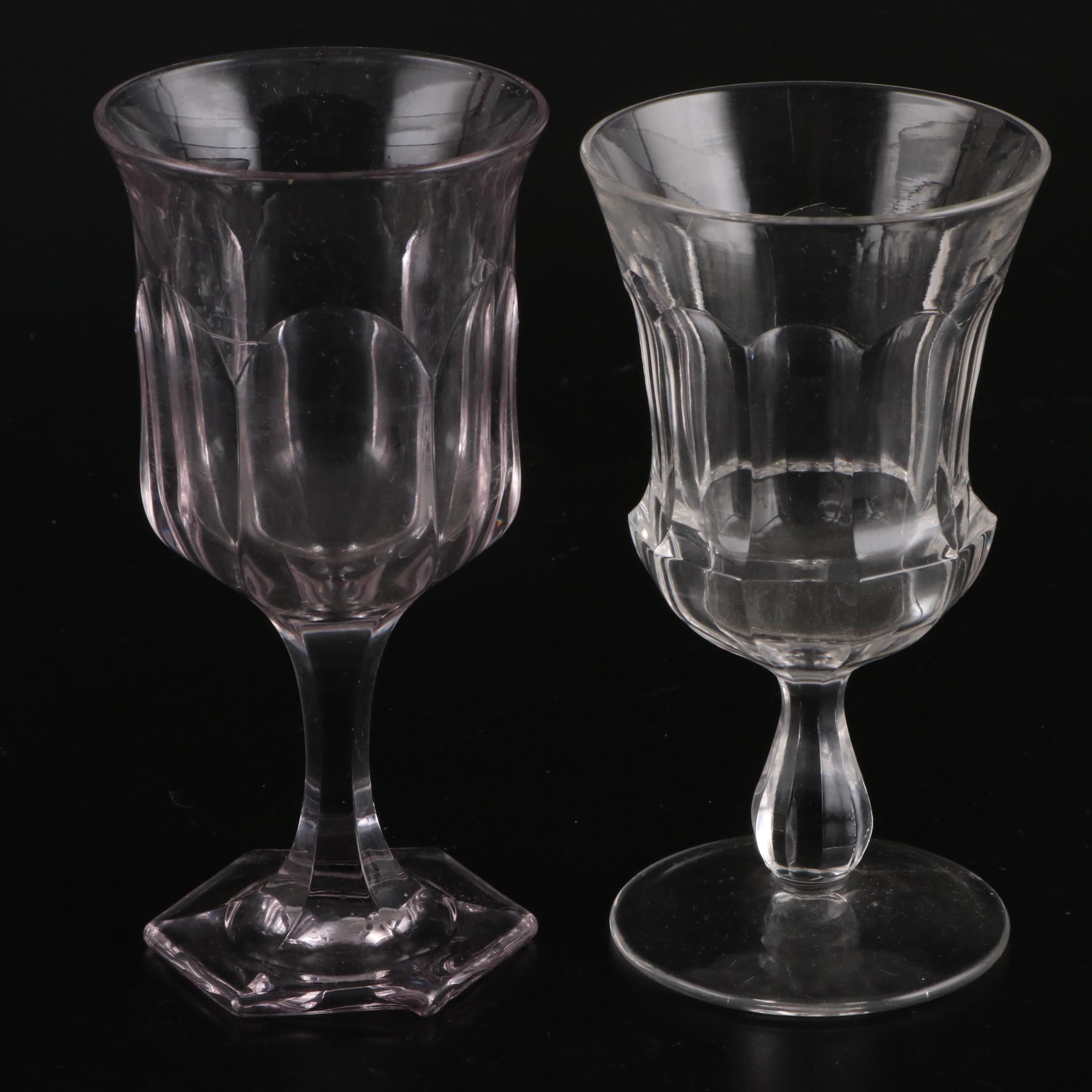 Heisey with Other Stemware, Sundae Glass and Egg Cup, Early to Mid-20th Century