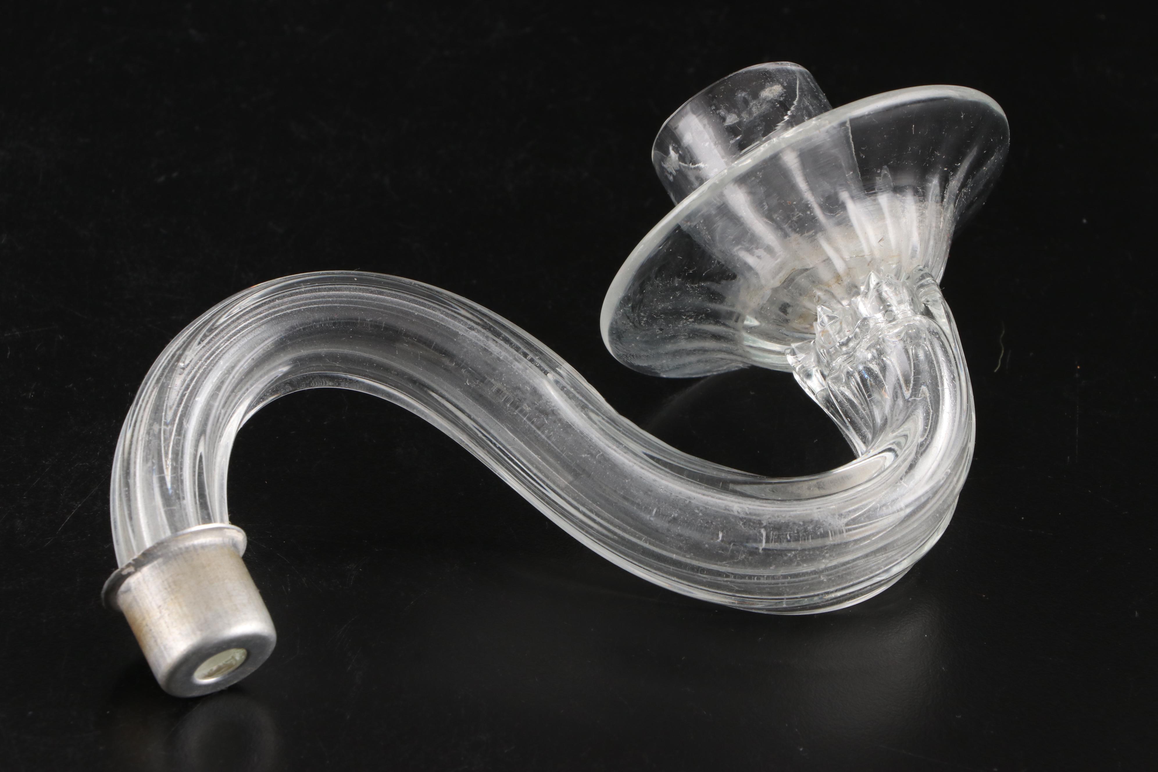 Venetian Etched Glass Wall Mirror with Candlesticks, Late 19th Century