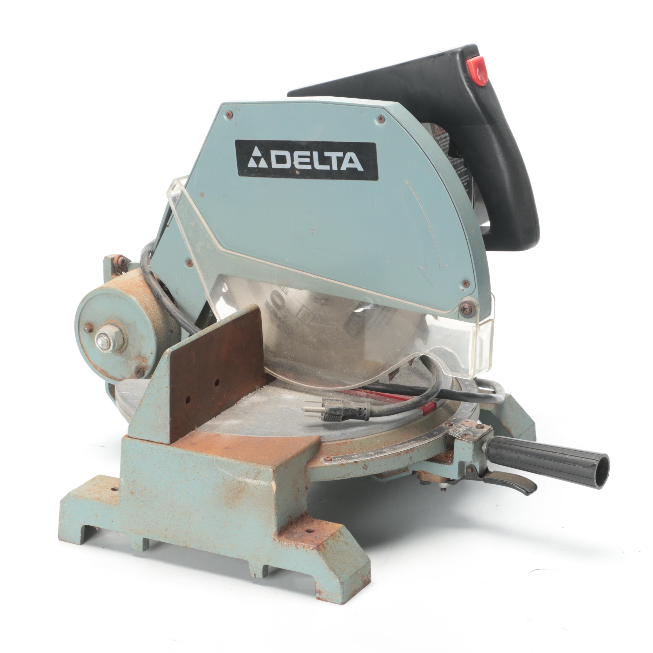 Delta Miter Saw, Ryobi Electric Chainsaw, Black+Decker Hedge Trimmer