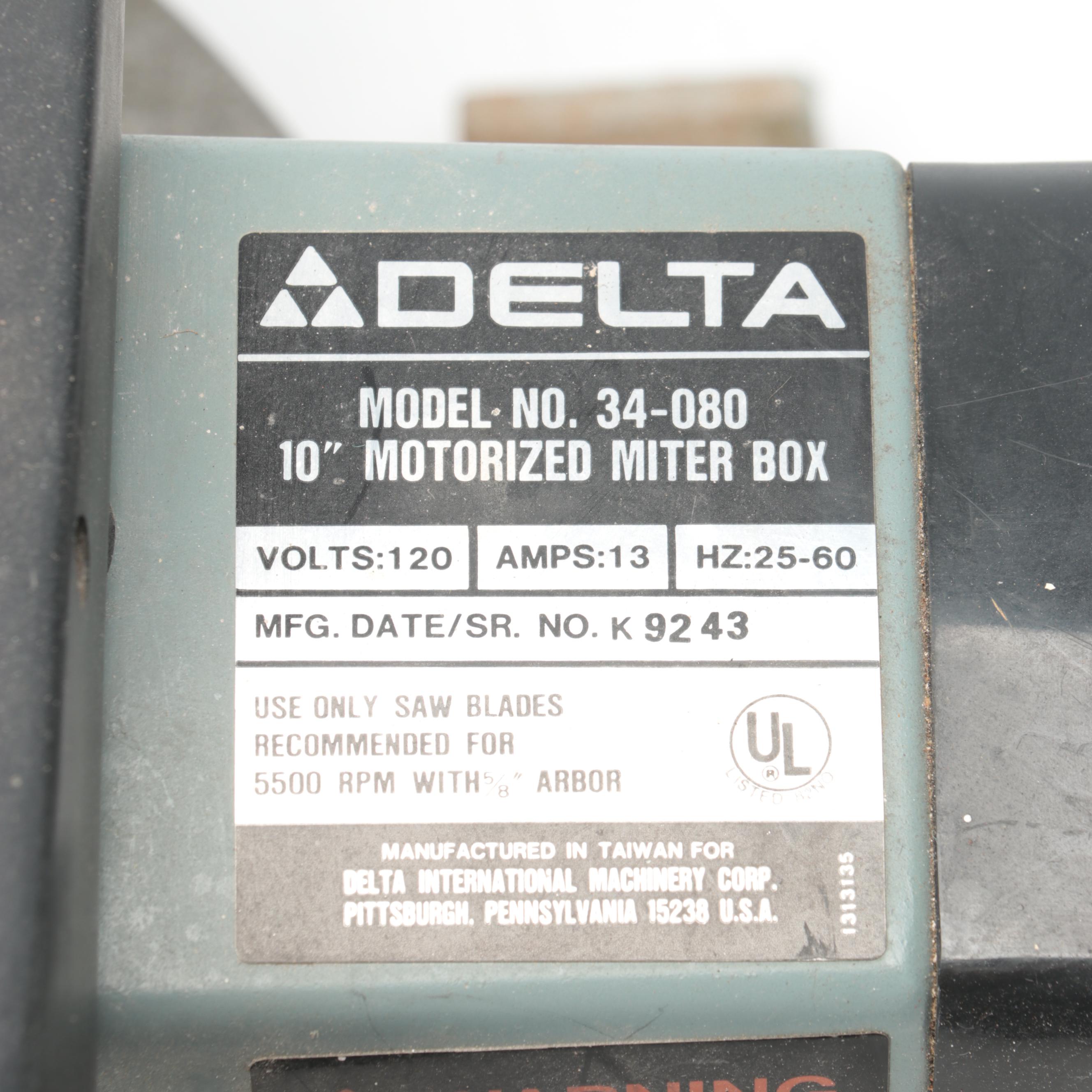 Delta Miter Saw, Ryobi Electric Chainsaw, Black+Decker Hedge Trimmer