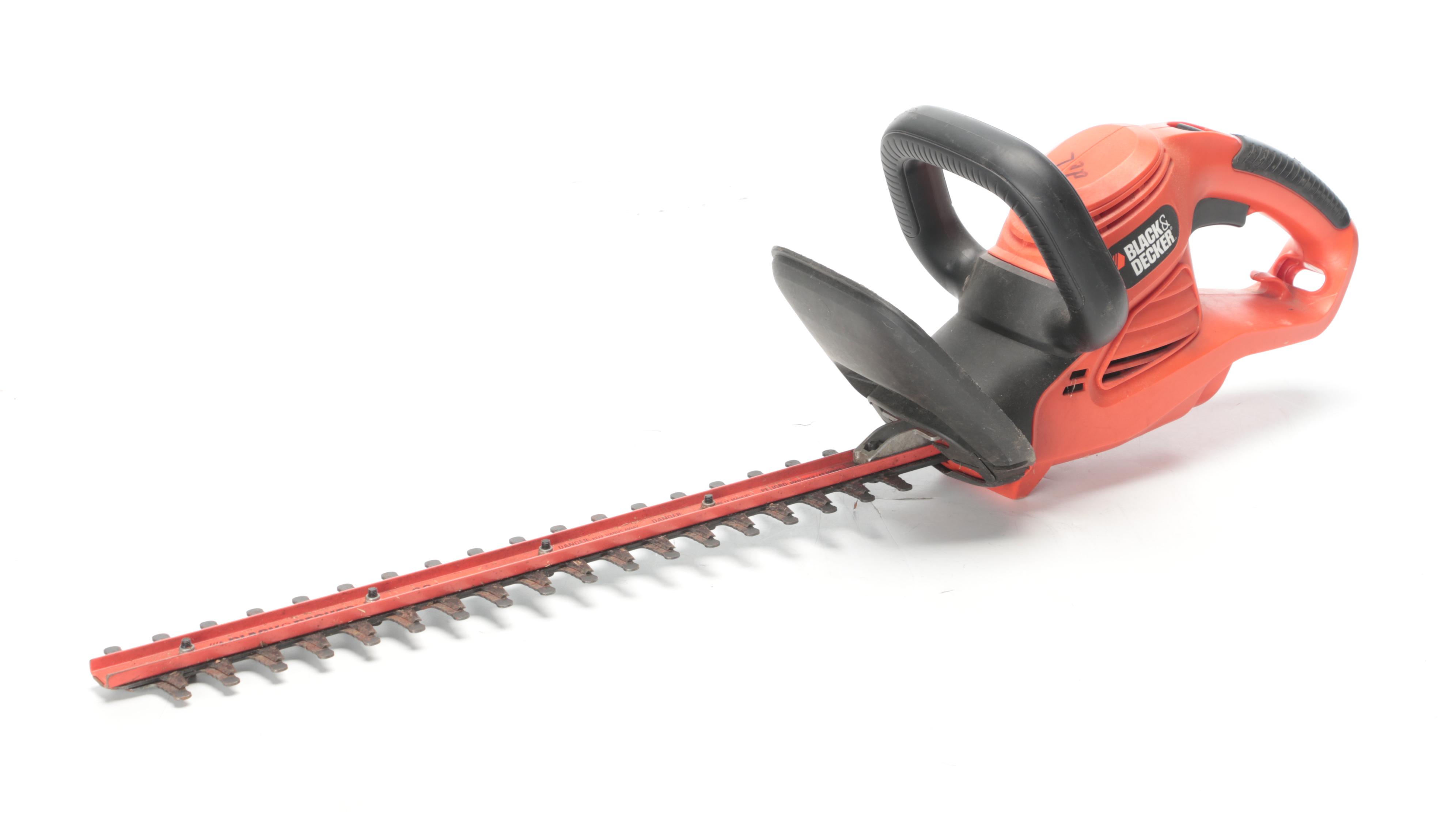 Delta Miter Saw, Ryobi Electric Chainsaw, Black+Decker Hedge Trimmer