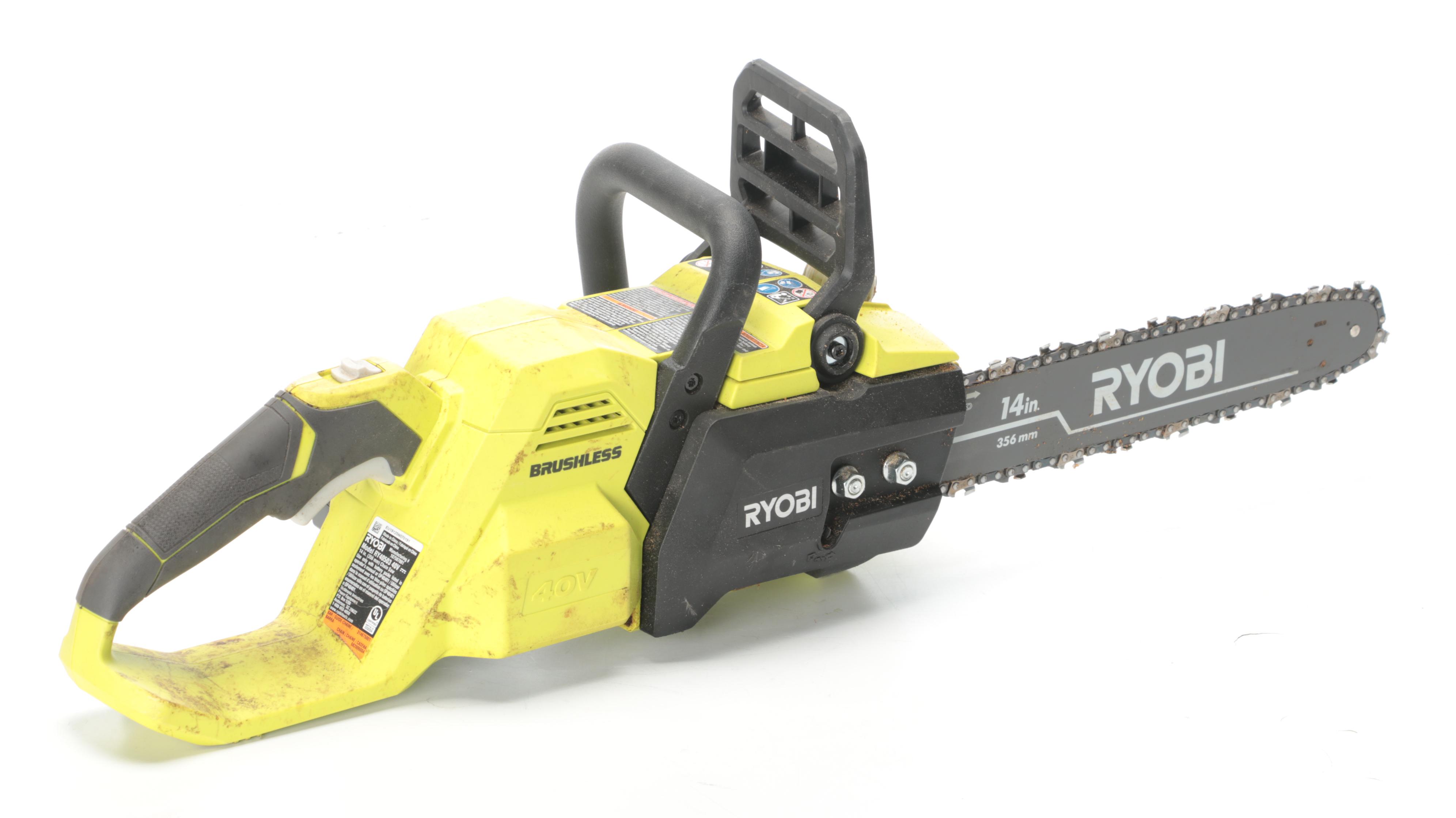 Delta Miter Saw, Ryobi Electric Chainsaw, Black+Decker Hedge Trimmer
