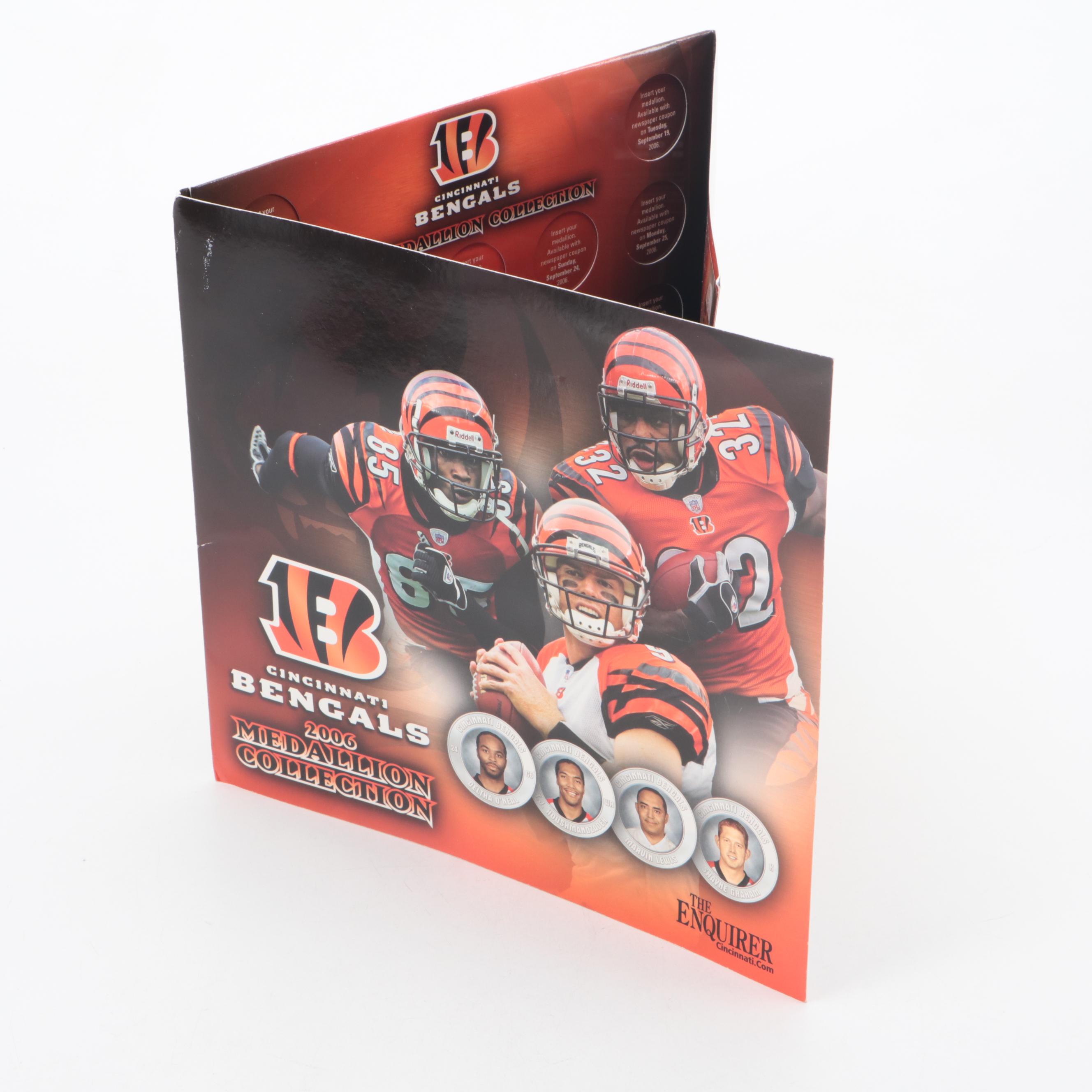 2006 Cincinnati Bengals Complete Medallion Collection with Book