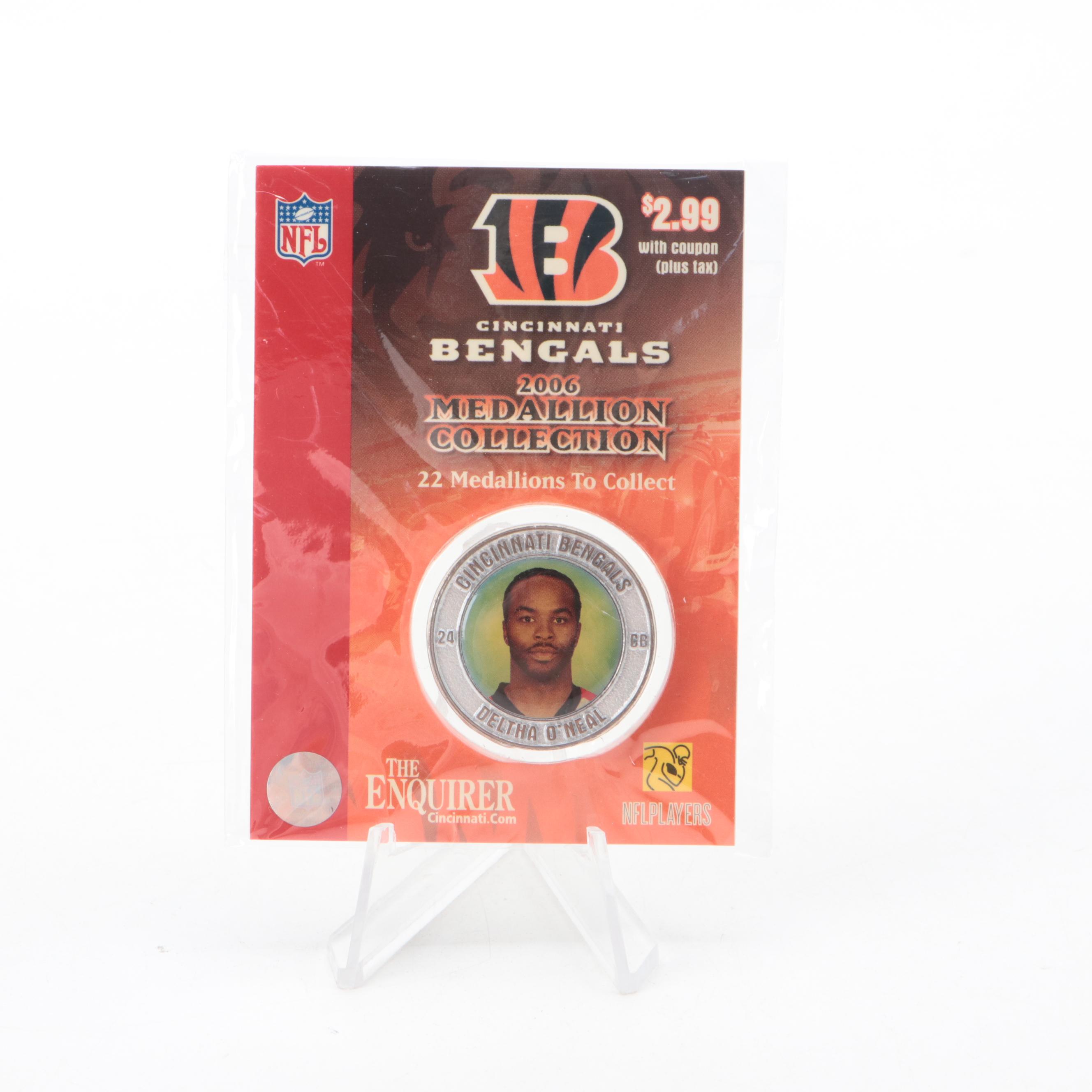 2006 Cincinnati Bengals Complete Medallion Collection with Book