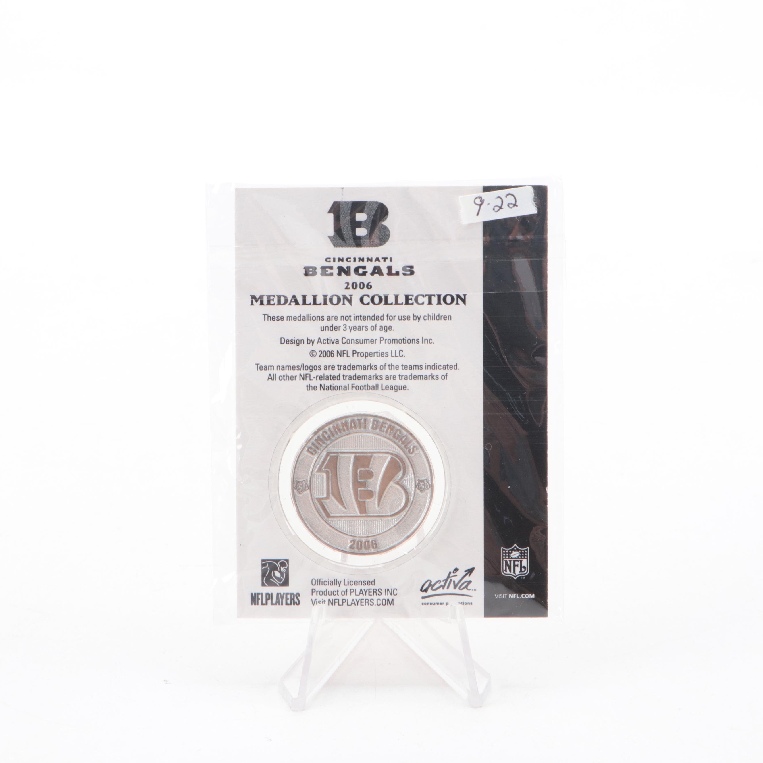 2006 Cincinnati Bengals Complete Medallion Collection with Book