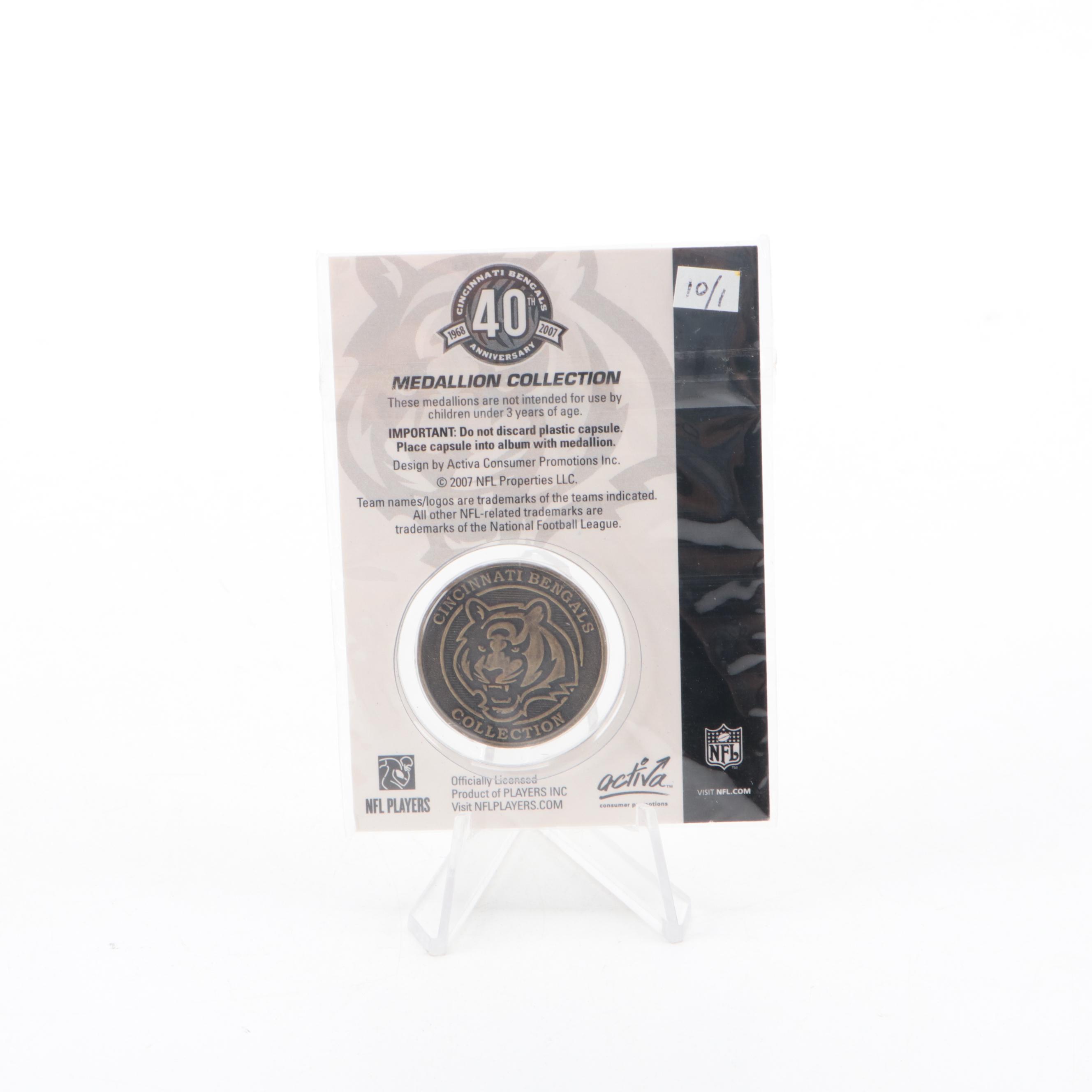 2006 Cincinnati Bengals Complete Medallion Collection with Book