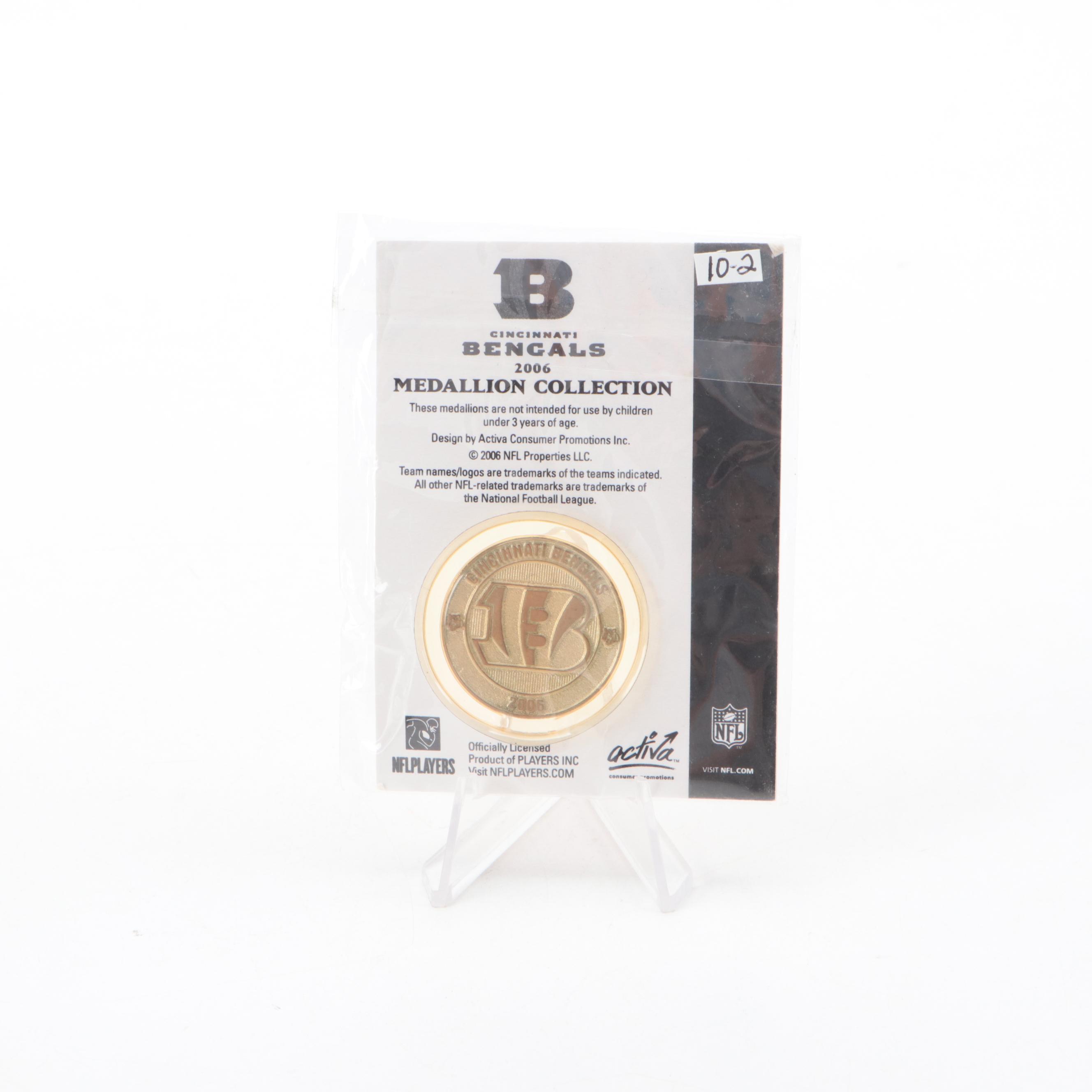 2006 Cincinnati Bengals Complete Medallion Collection with Book