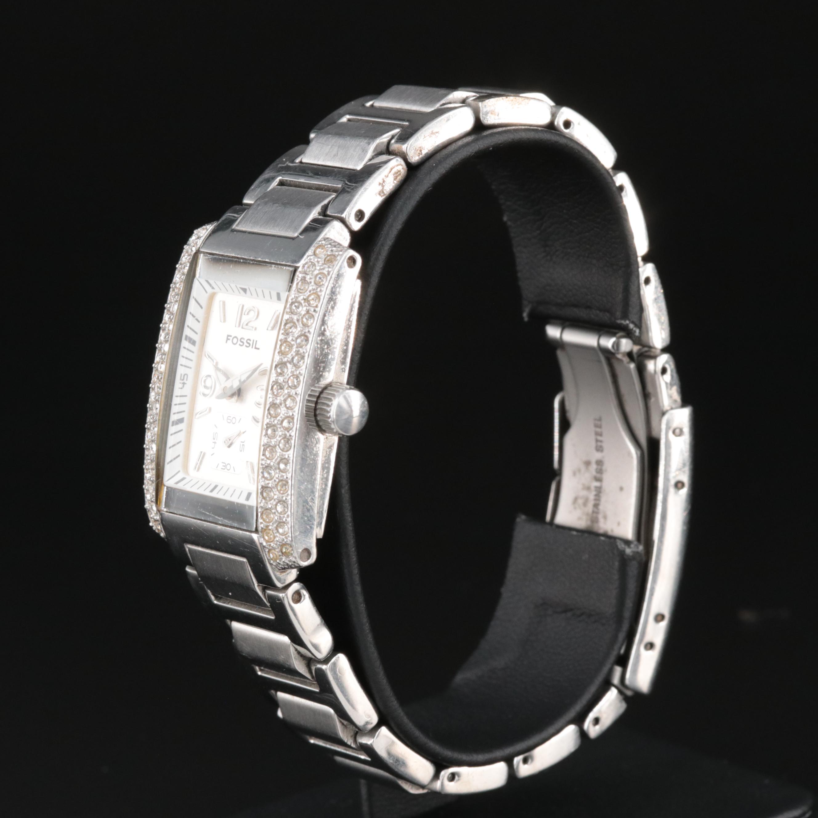 Fossil Tank-Style Quartz Watch
