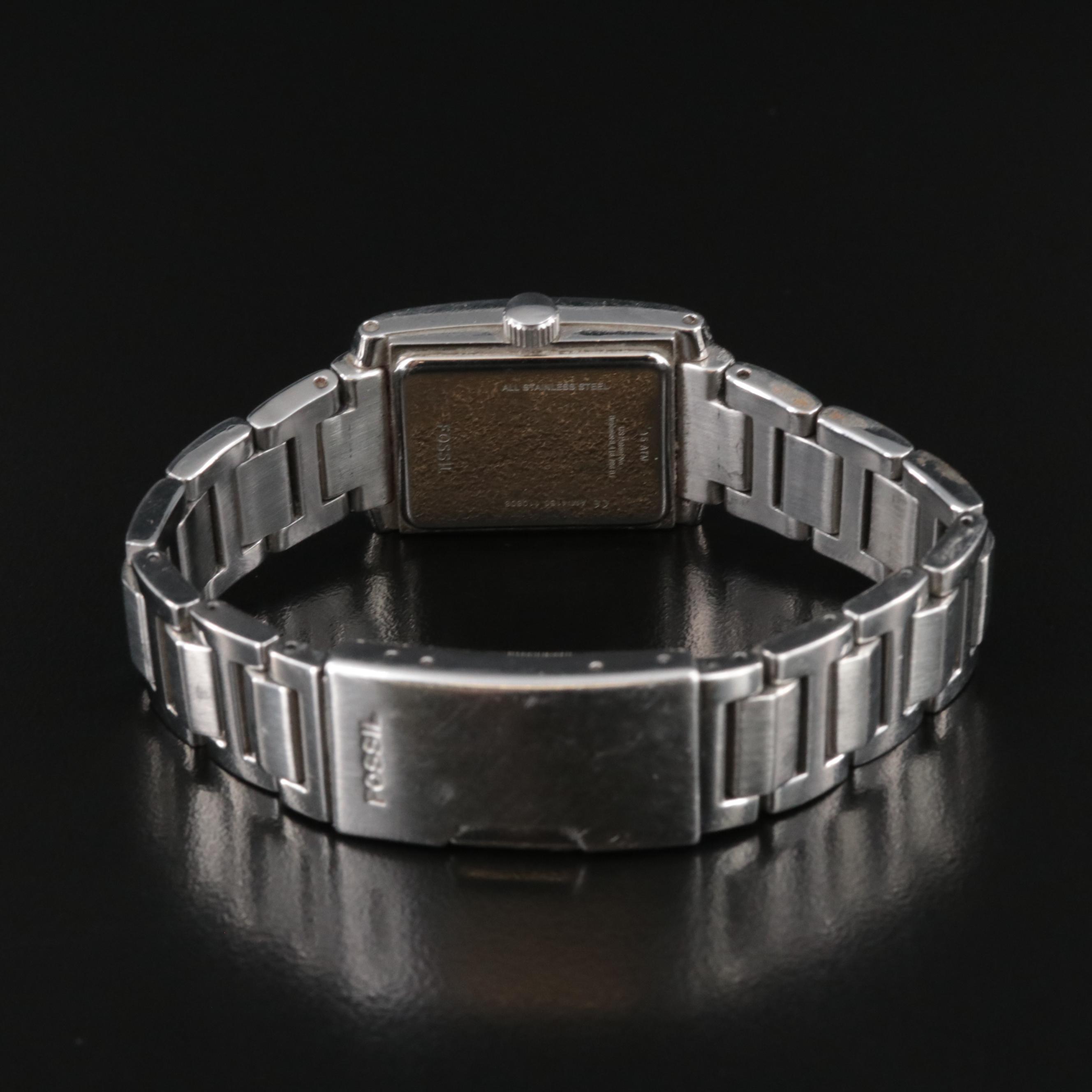 Fossil Tank-Style Quartz Watch