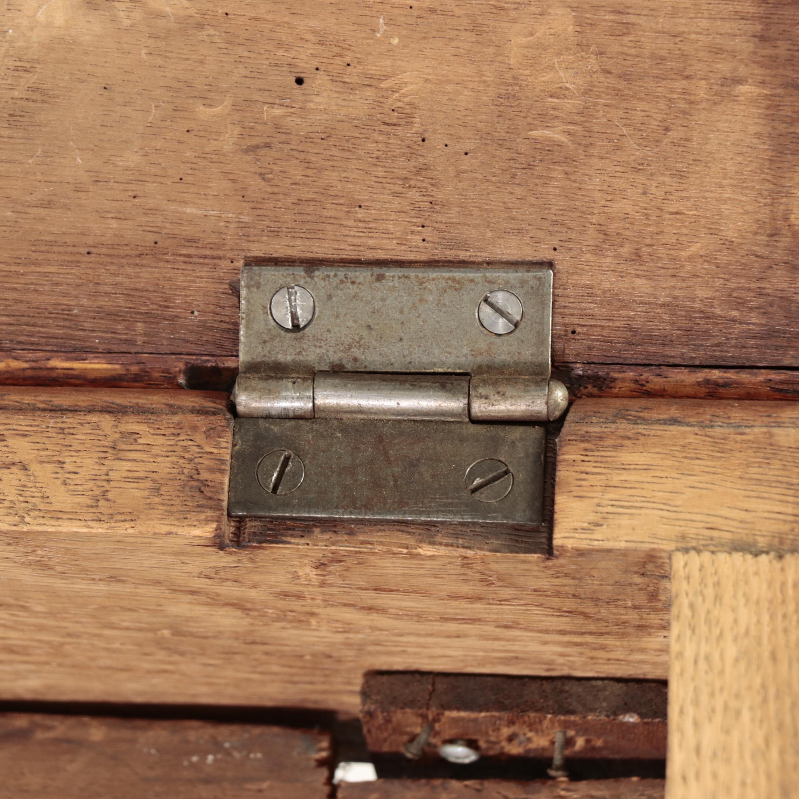 Victorian Carved Oak Lift-Seat Organ Stool, Late 19th Century