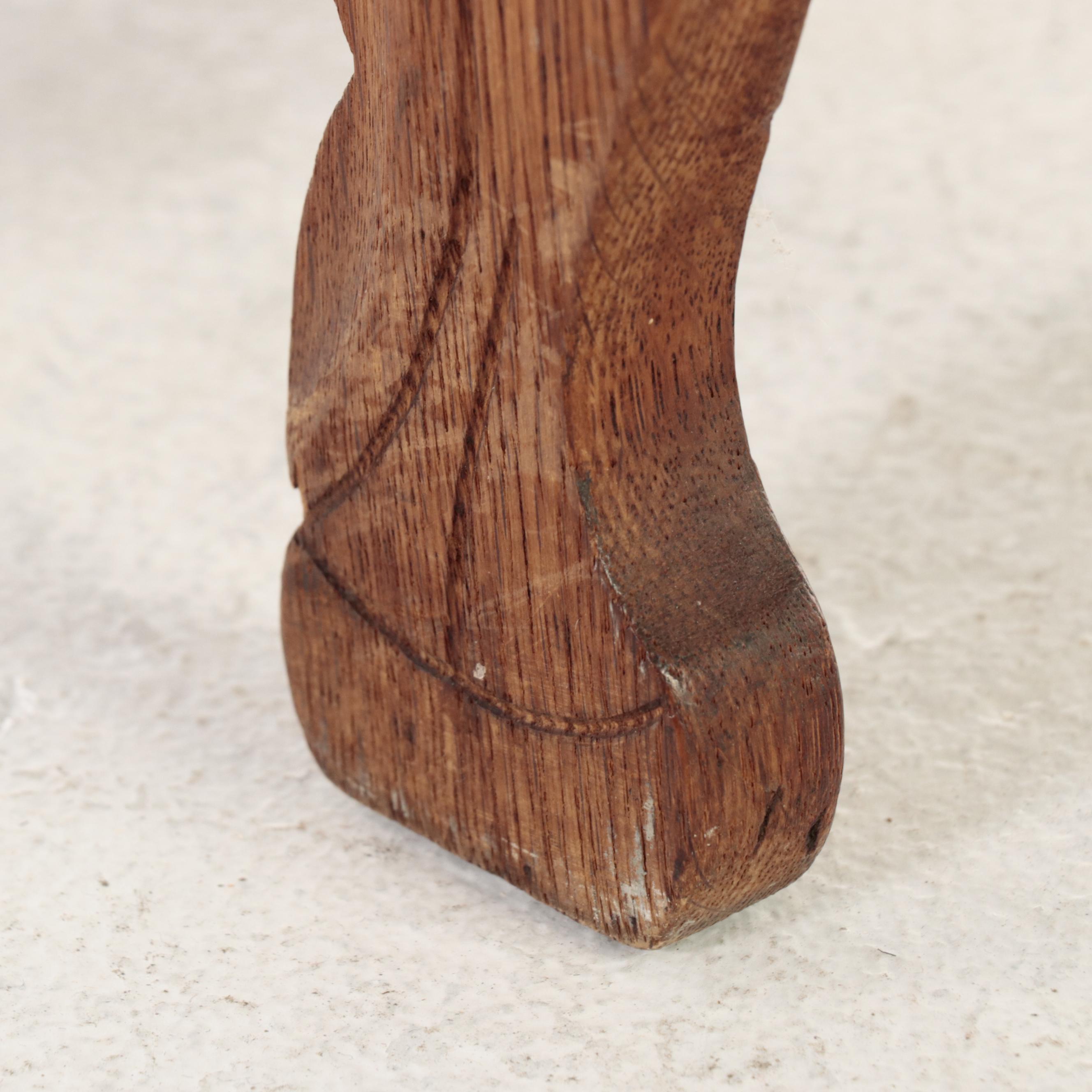 Victorian Carved Oak Lift-Seat Organ Stool, Late 19th Century