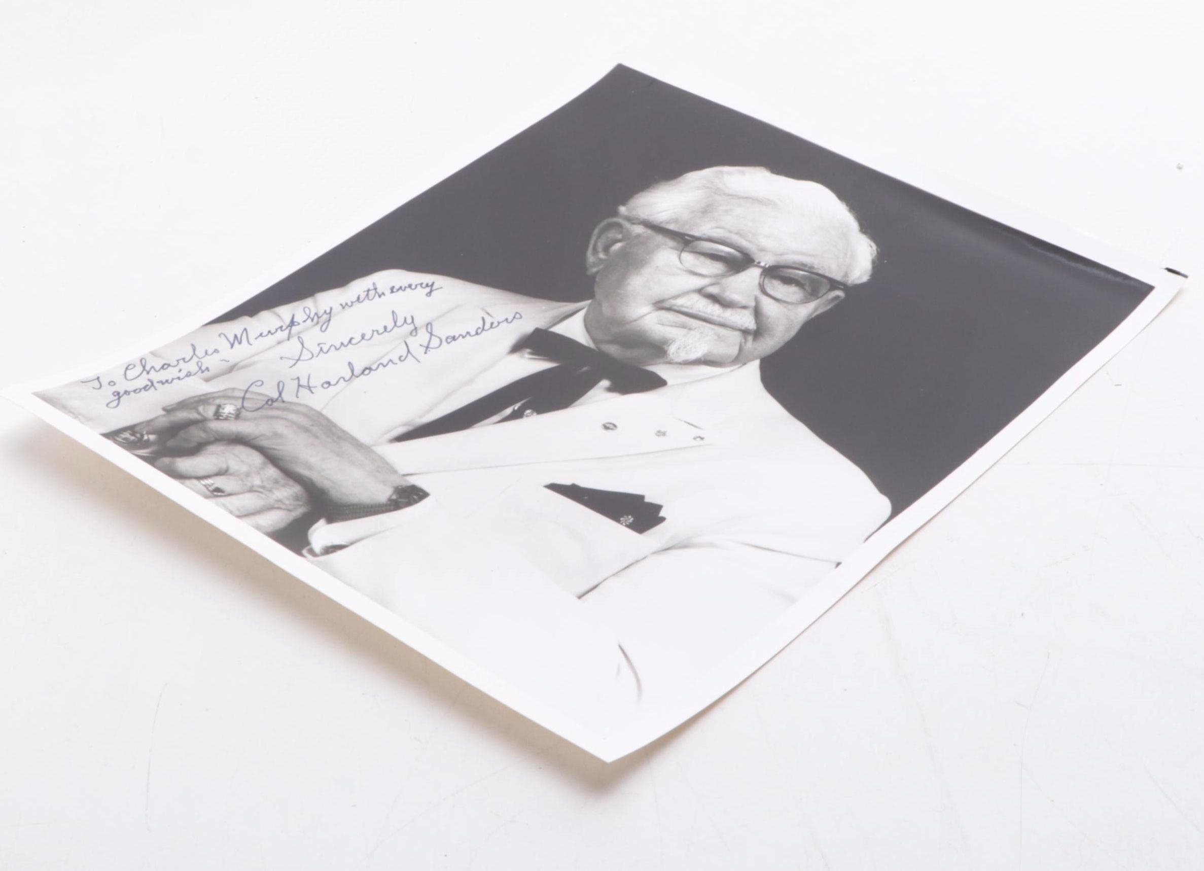 Colonel Sanders Signed Photograph