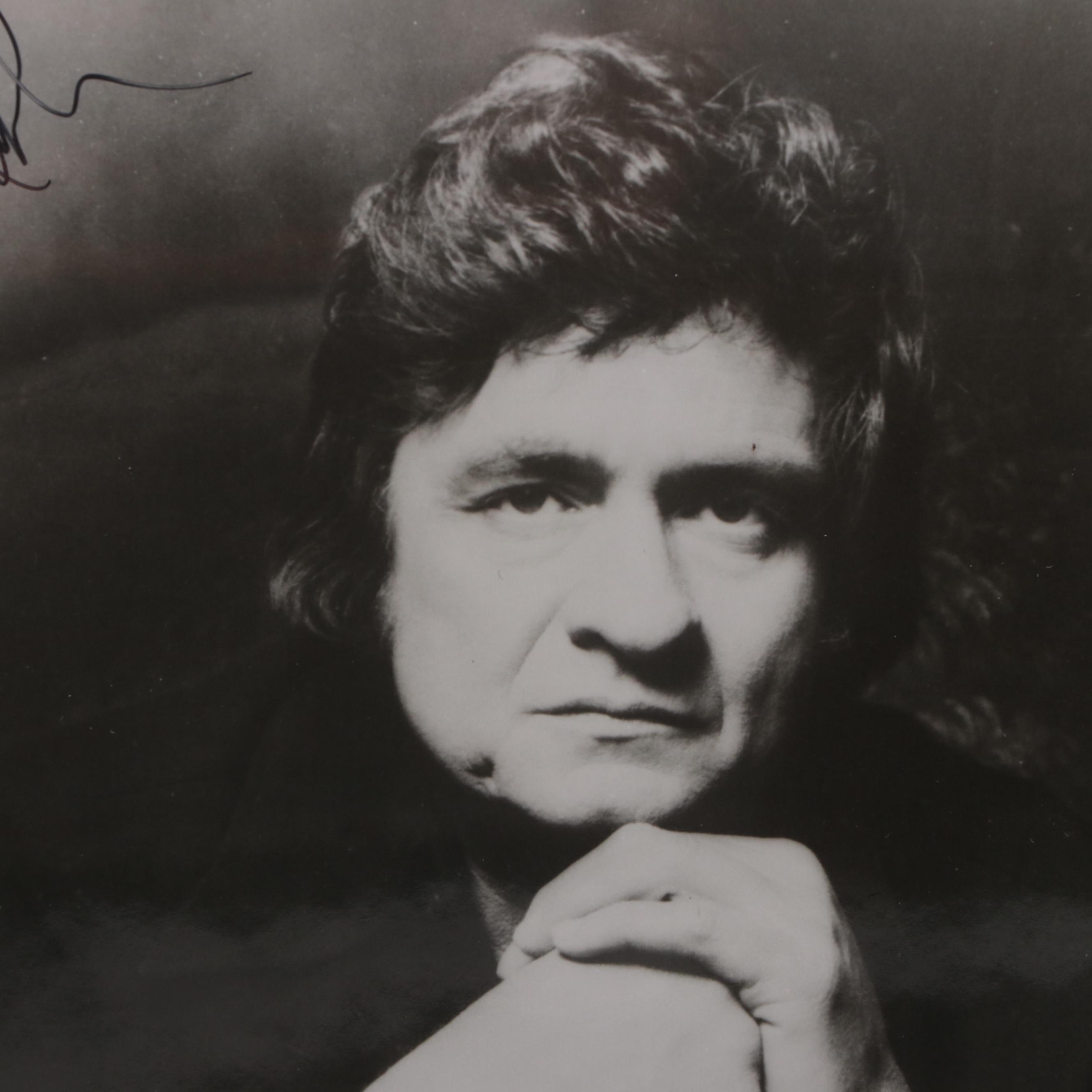 Johnny Cash Signed Photograph