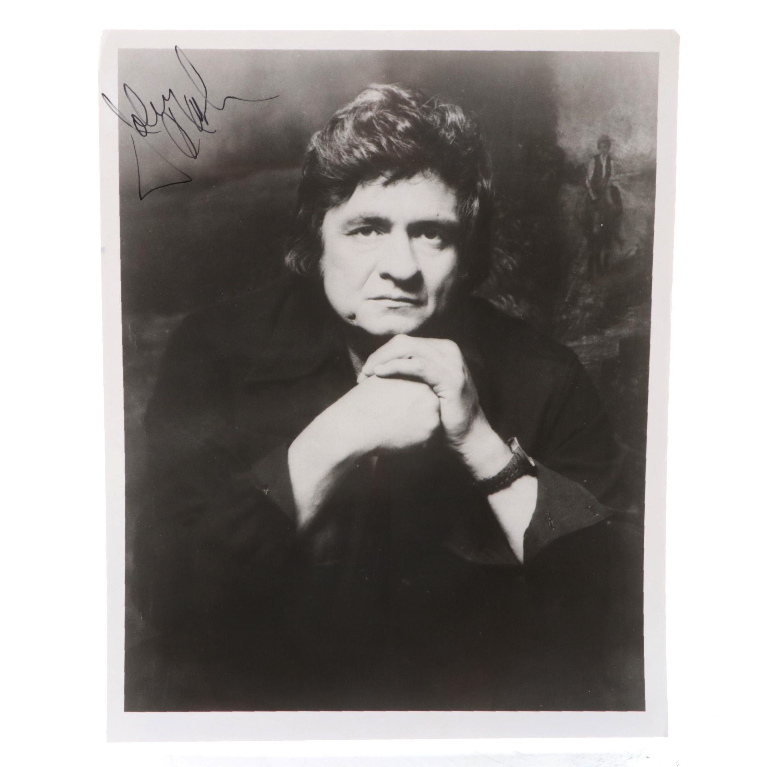 Johnny Cash Signed Photograph