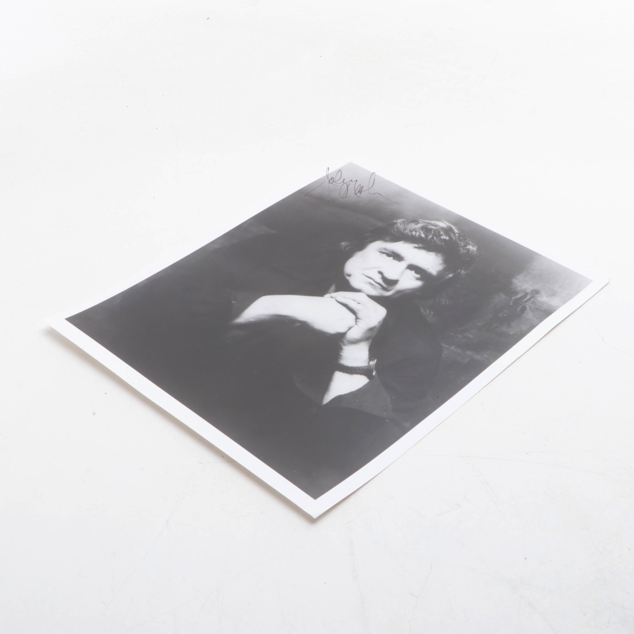 Johnny Cash Signed Photograph