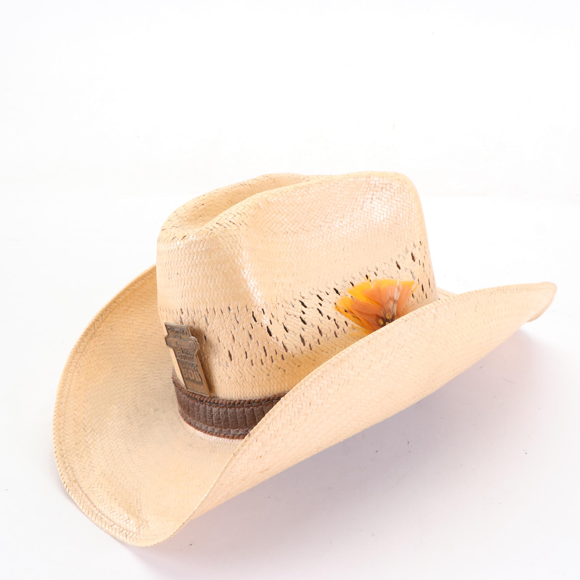 Stetson Roadrunner Pressed Straw Hat and Gambler Seagrass Straw Hat