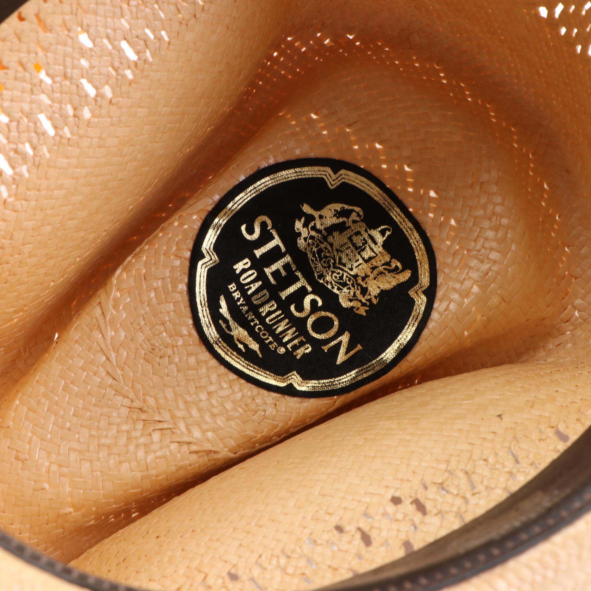 Stetson Roadrunner Pressed Straw Hat and Gambler Seagrass Straw Hat