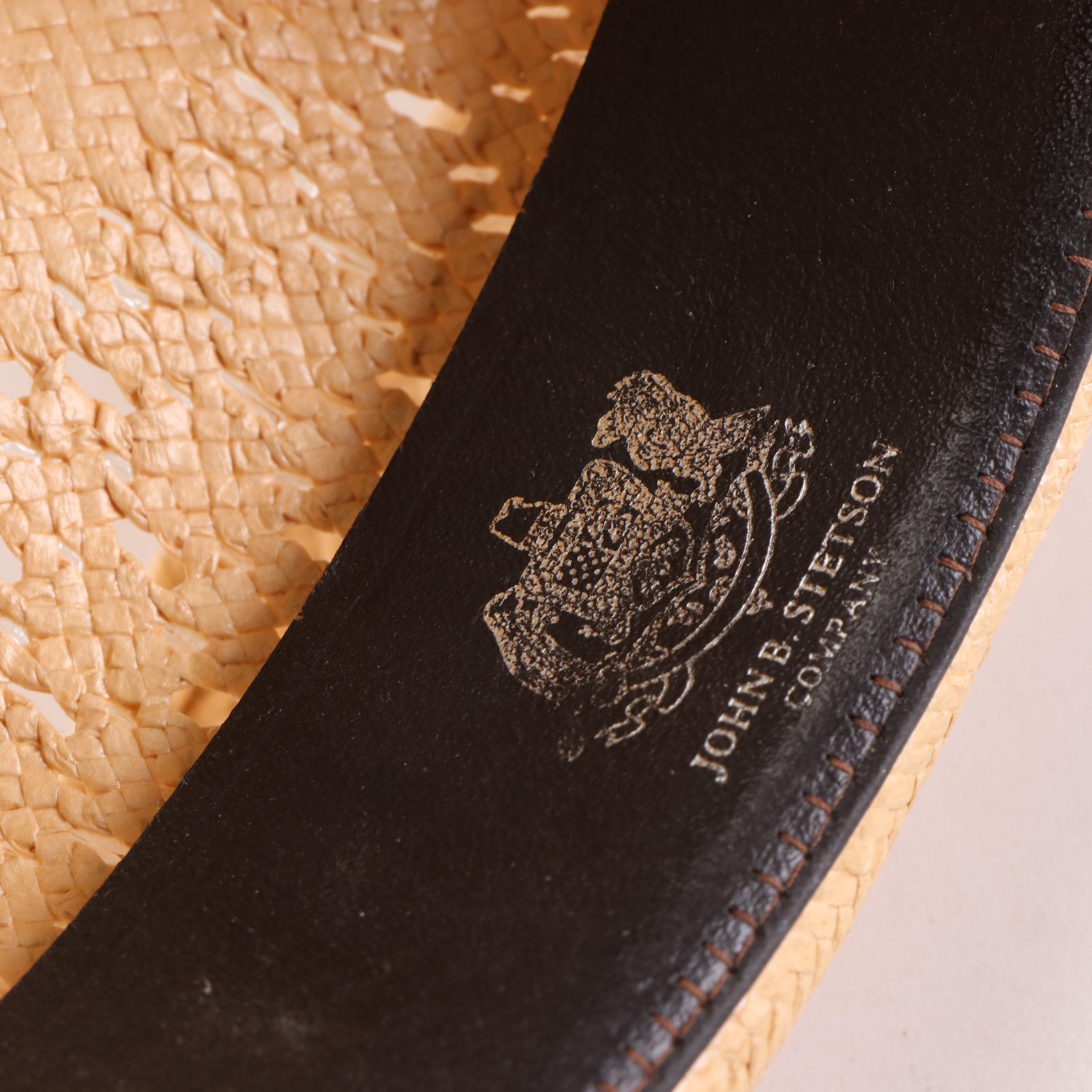 Stetson Roadrunner Pressed Straw Hat and Gambler Seagrass Straw Hat