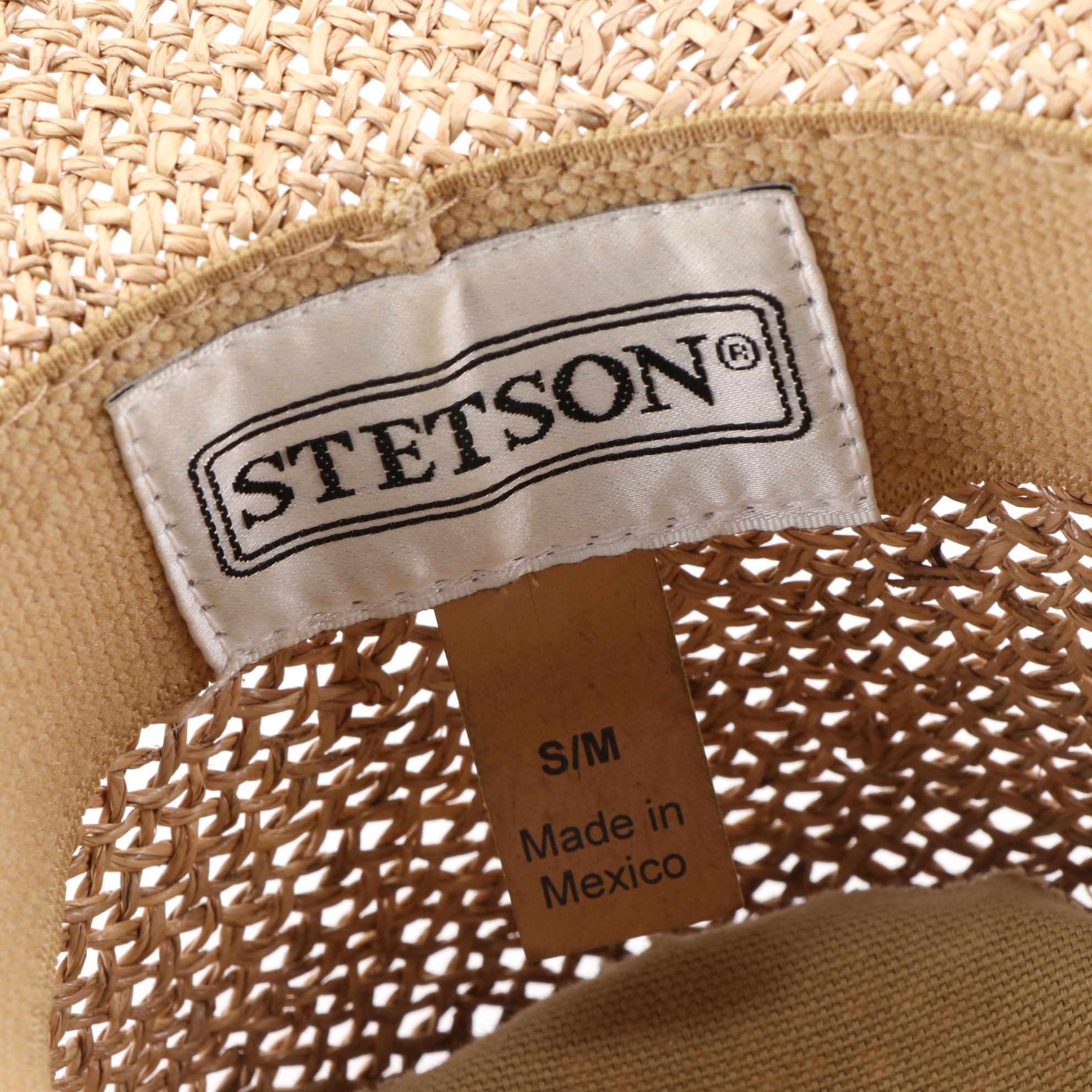 Stetson Roadrunner Pressed Straw Hat and Gambler Seagrass Straw Hat
