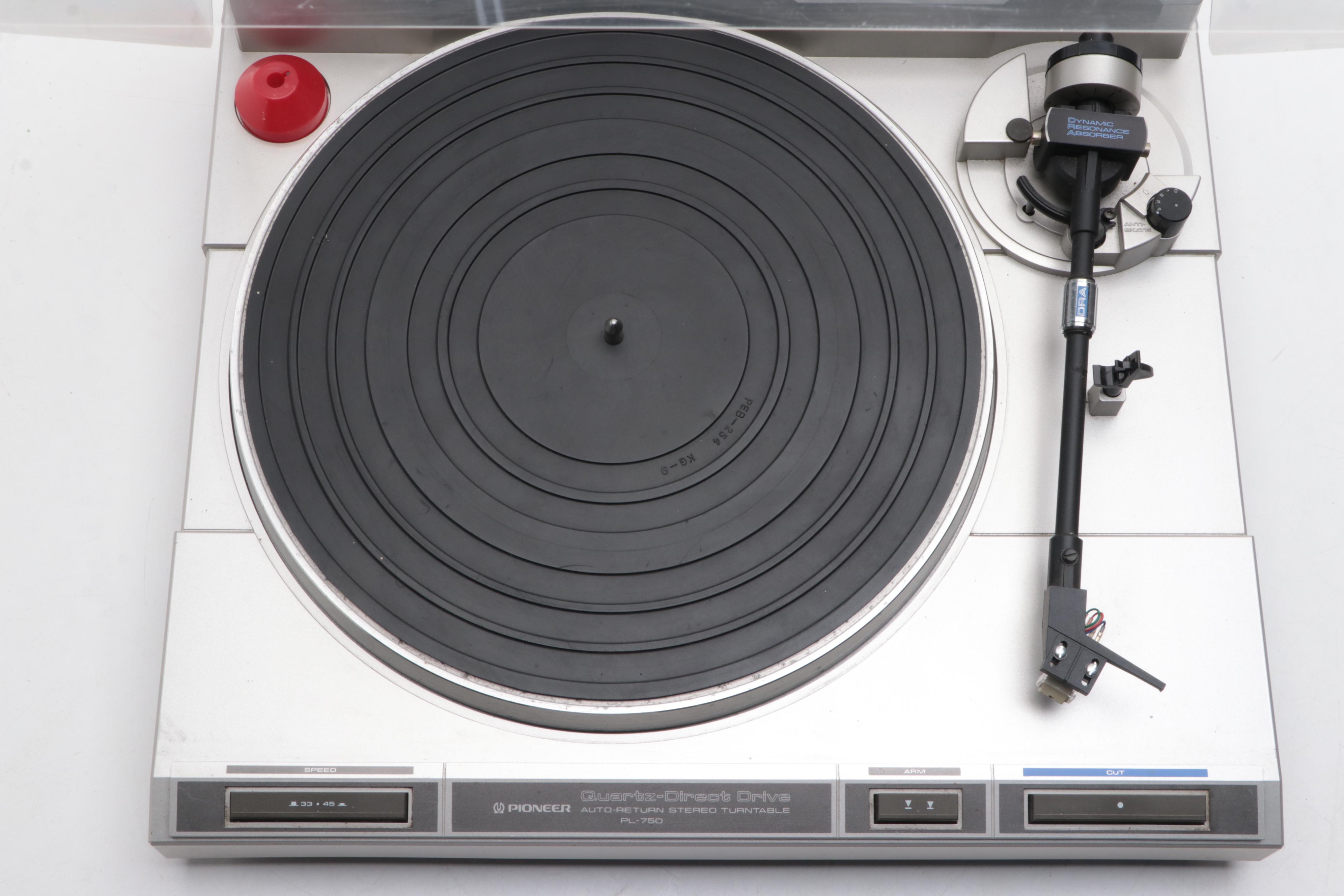 Pioneer PL-750 Quartz-Direct Drive Auto-Return Stereo Turntable, Late 20th C.
