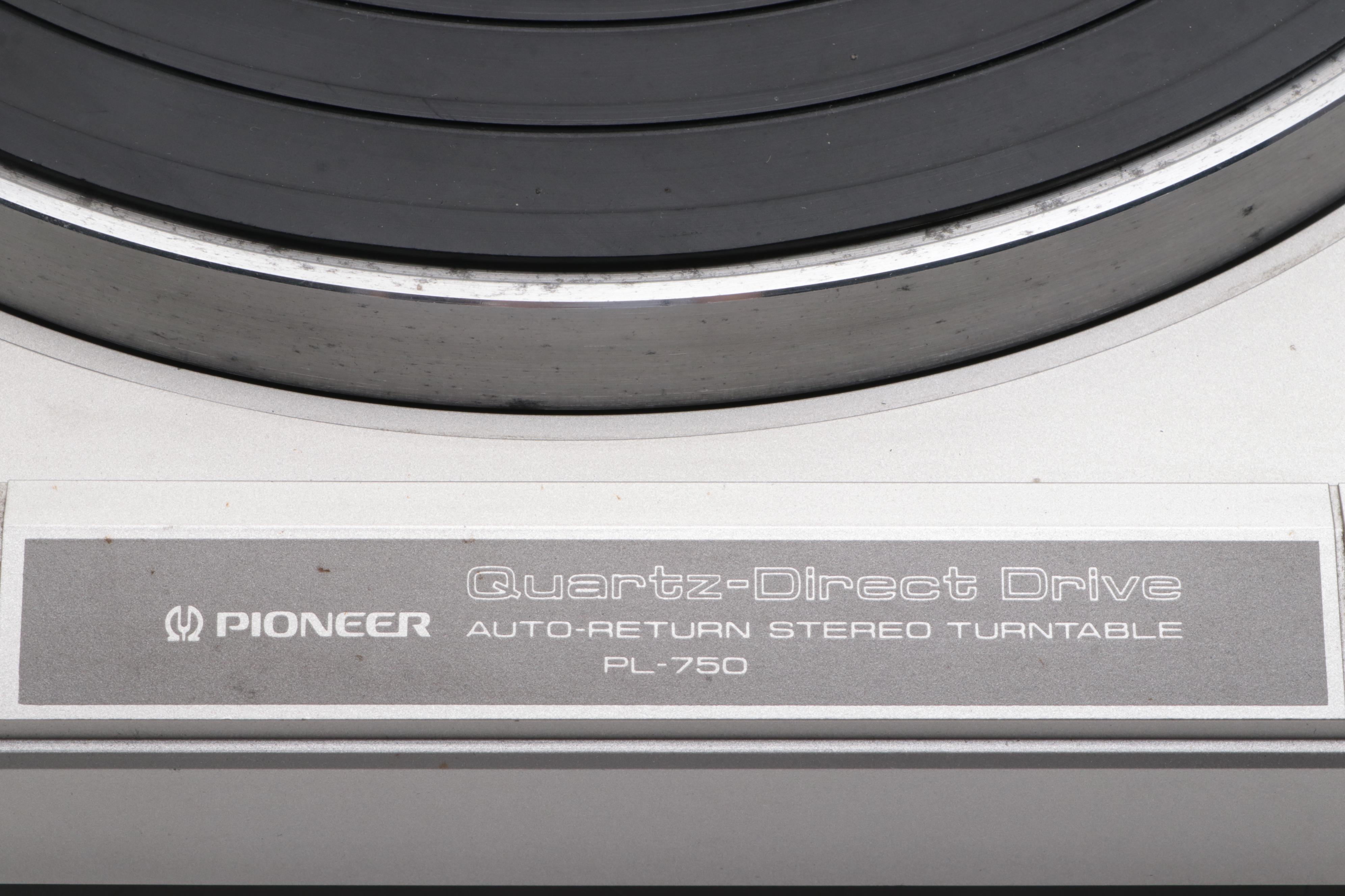 Pioneer PL-750 Quartz-Direct Drive Auto-Return Stereo Turntable, Late 20th C.