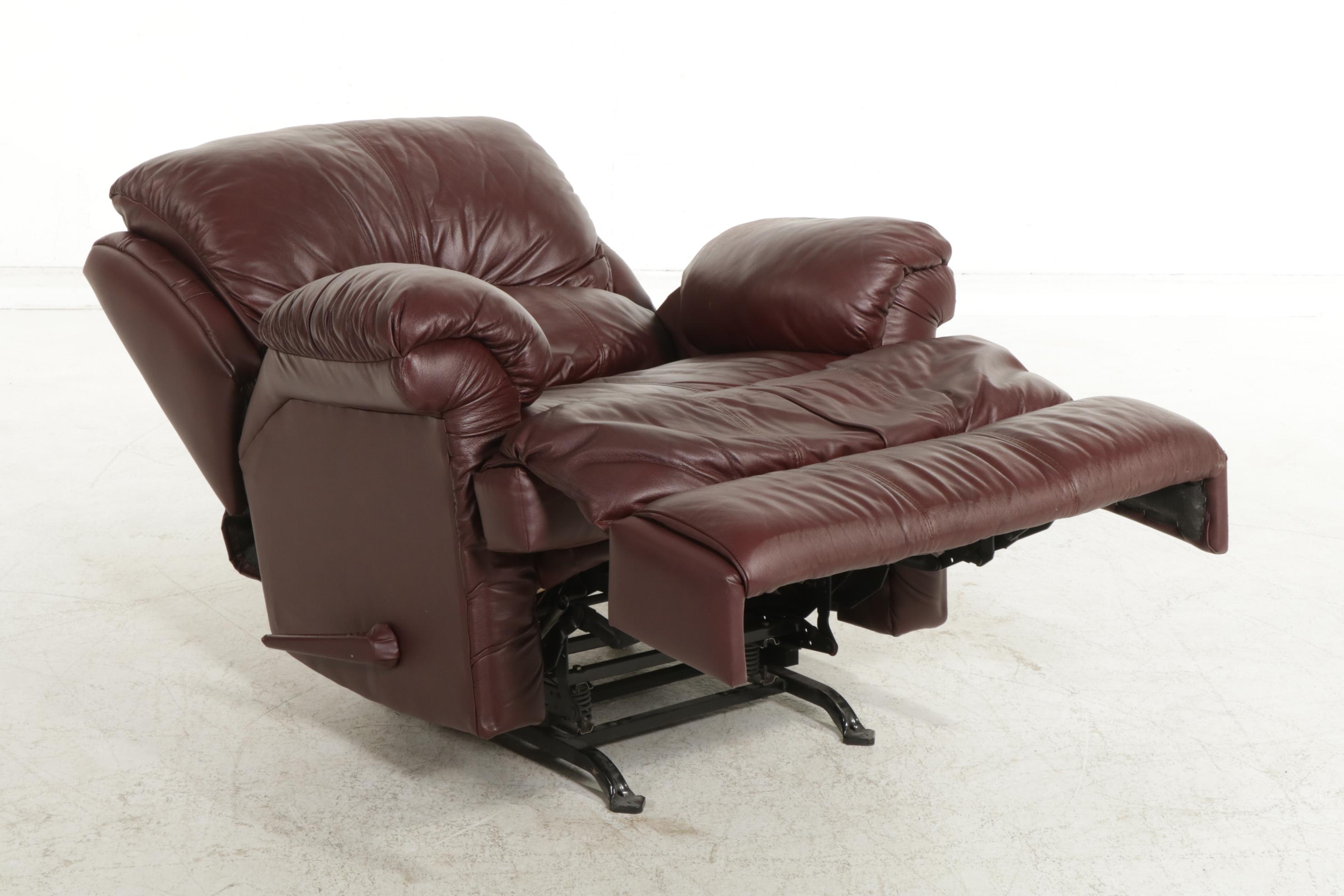 Faux Leather Upholstered Recliner, 21st Century