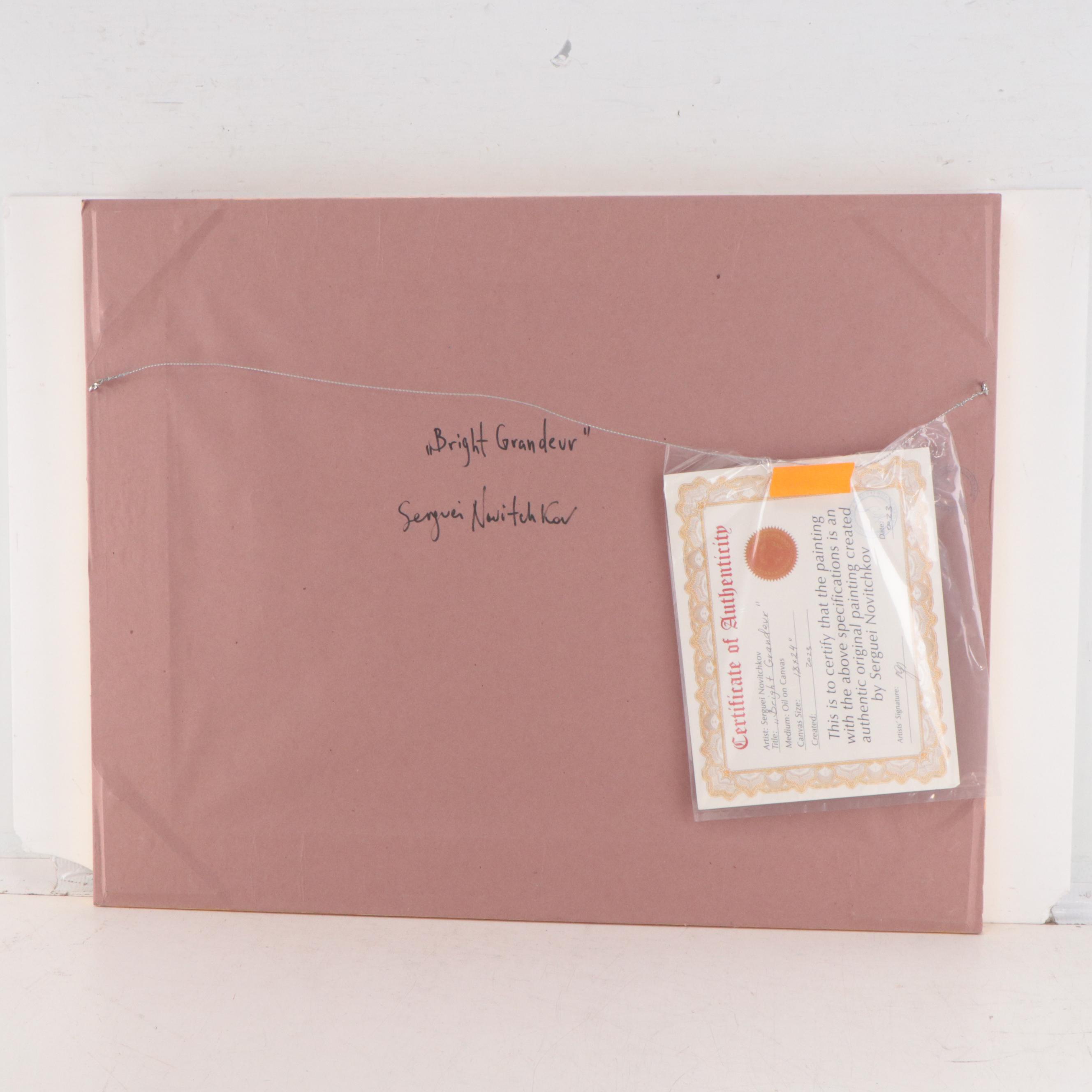 Serguei Novitchkov Oil Painting "Bright Grandeur," 2023