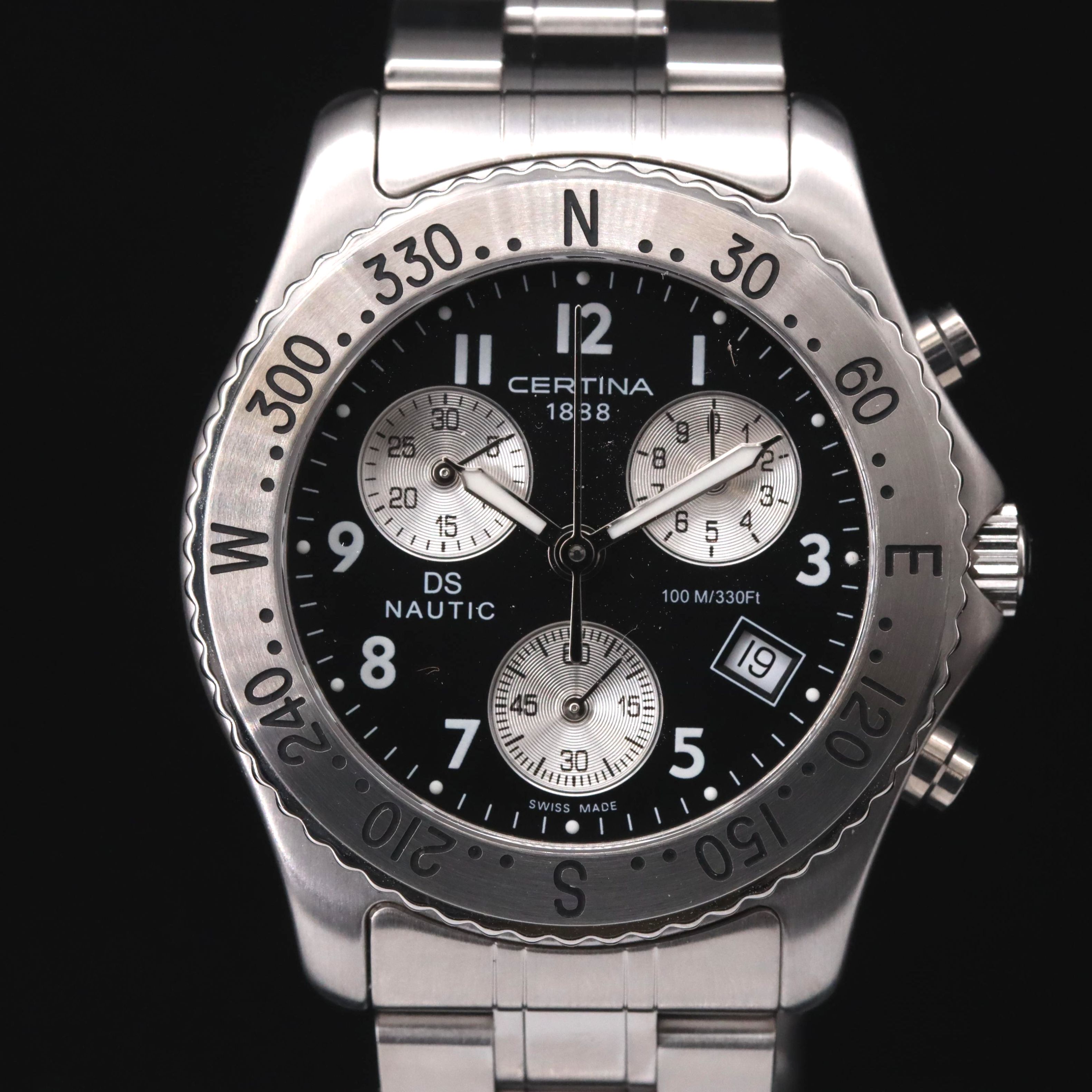 Certina DS Nautic Chronograph Black Dial Watch