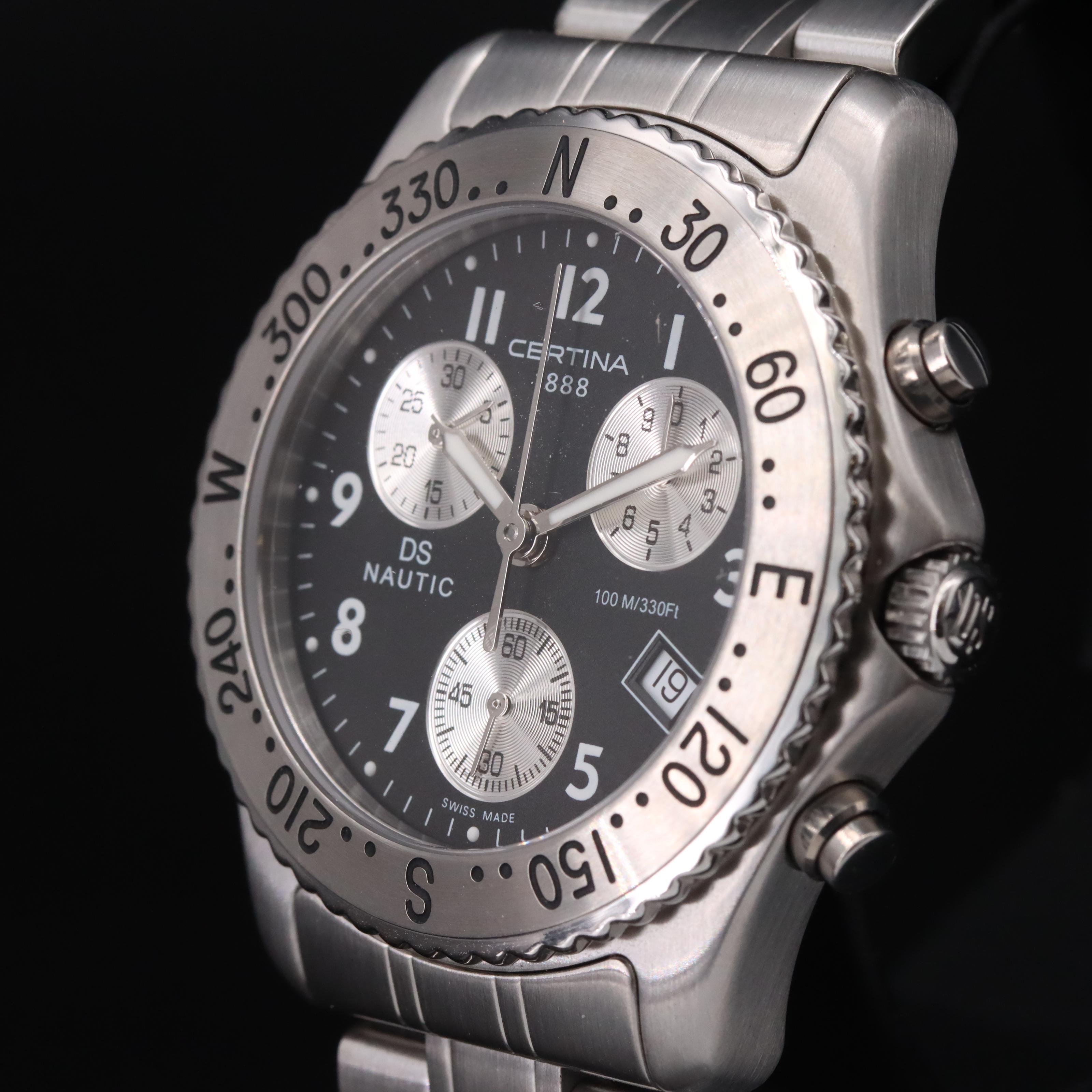 Certina DS Nautic Chronograph Black Dial Watch