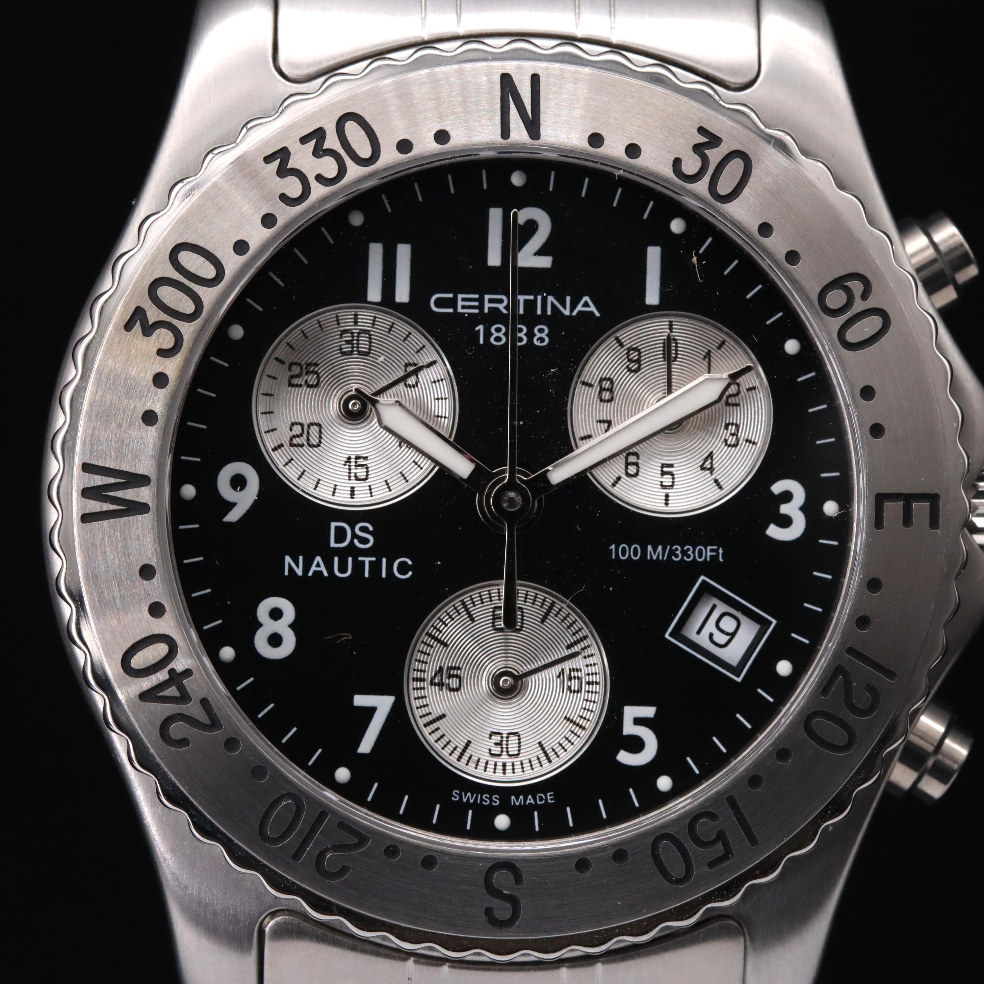 Certina DS Nautic Chronograph Black Dial Watch