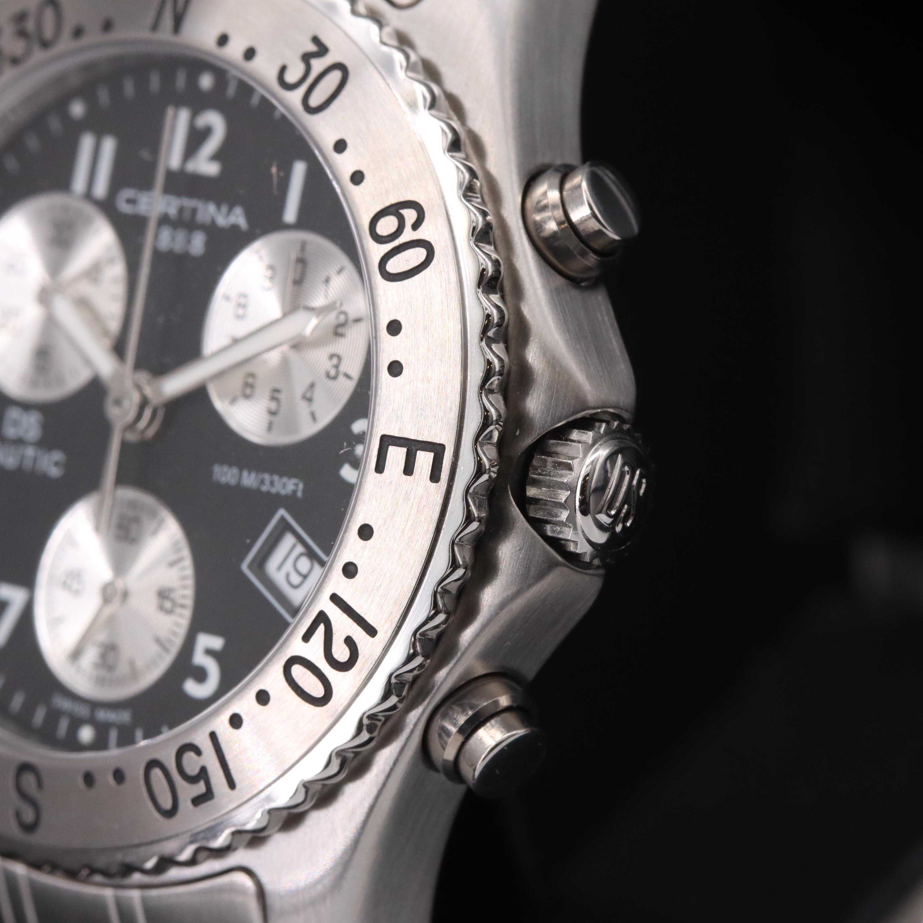 Certina DS Nautic Chronograph Black Dial Watch
