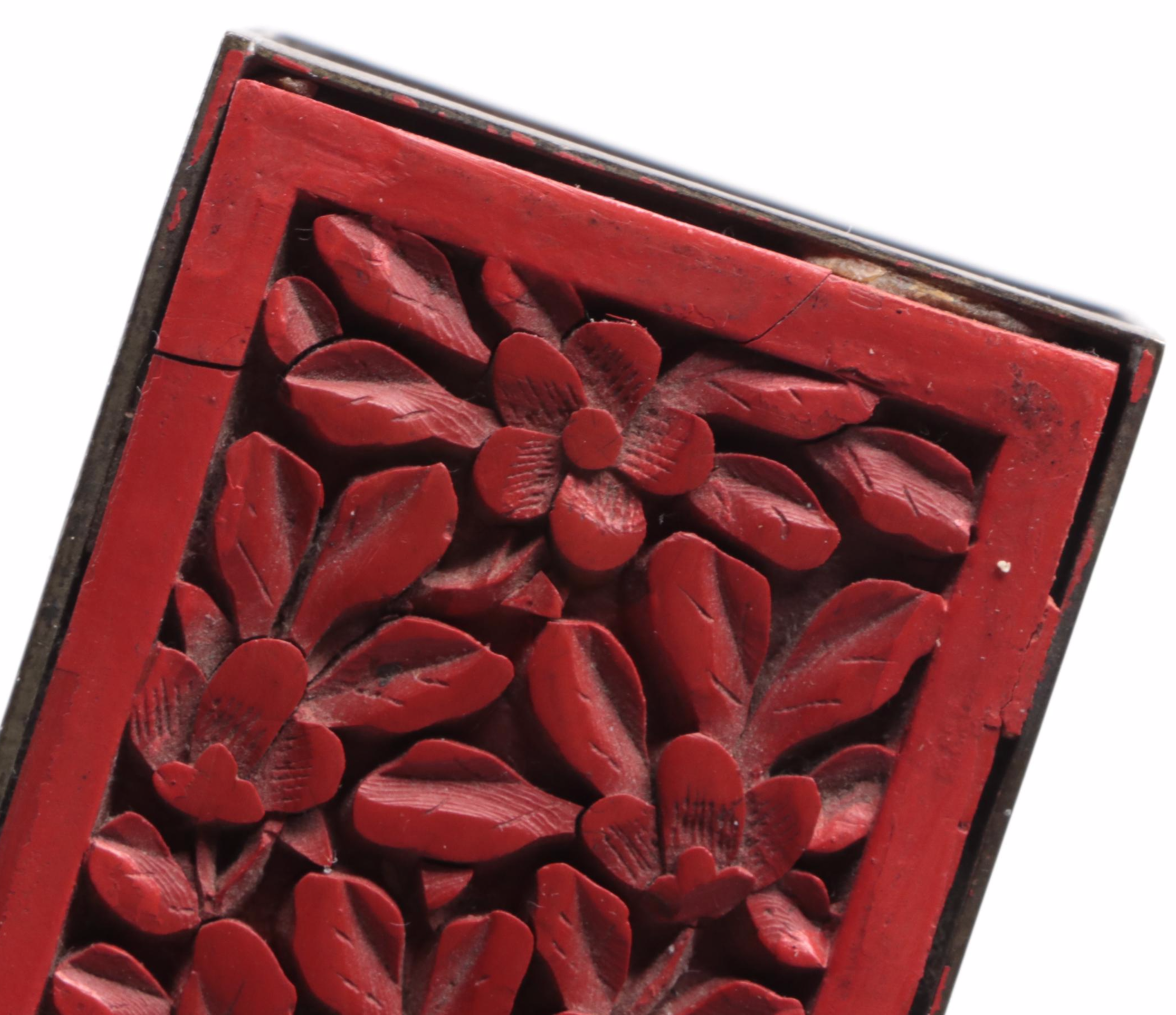 Cinnabar Lacquer Seal Paste Boxes and Matchbox Cover