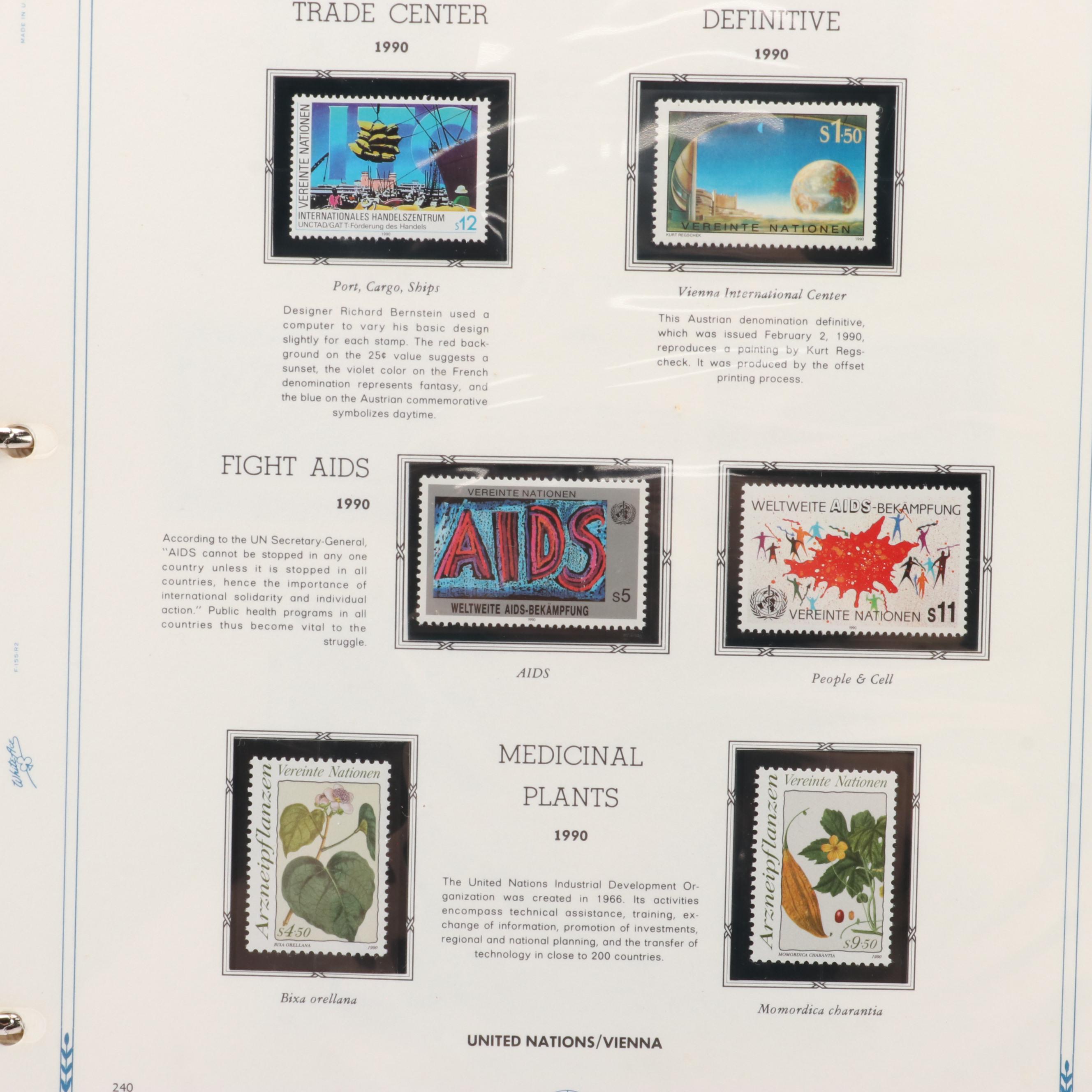 Extensive Collection of United Nations Stamps, First Day Covers, and Ephemera