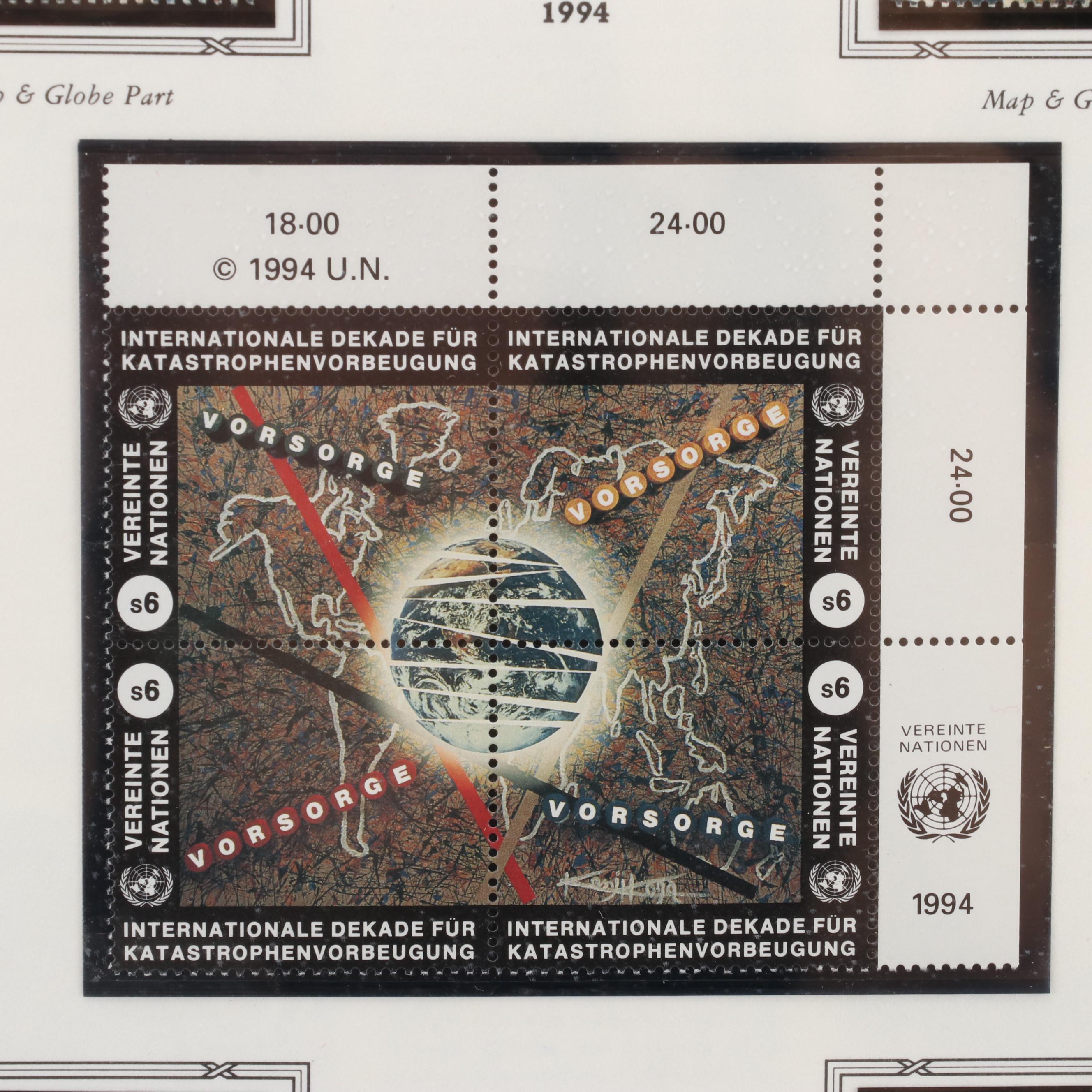 Extensive Collection of United Nations Stamps, First Day Covers, and Ephemera