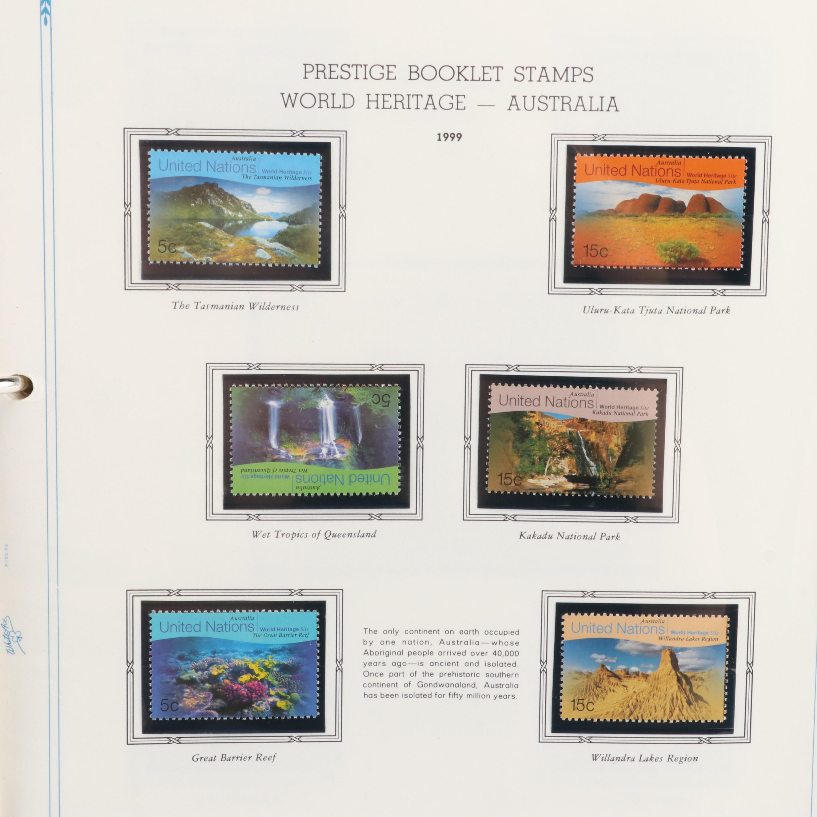 Extensive Collection of United Nations Stamps, First Day Covers, and Ephemera