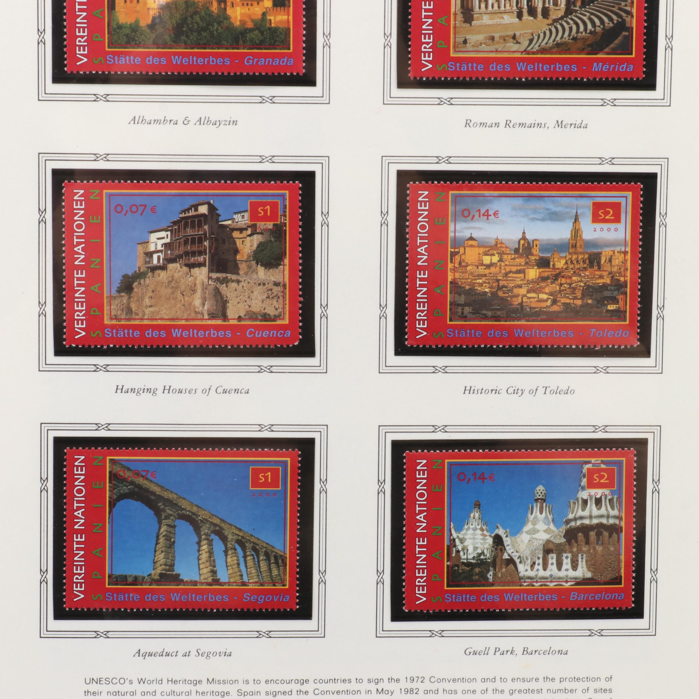 Extensive Collection of United Nations Stamps, First Day Covers, and Ephemera