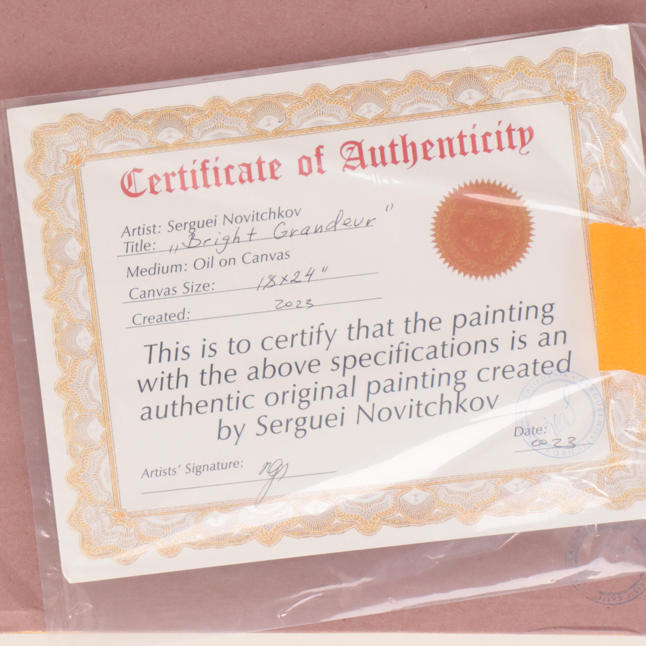 Serguei Novitchkov Oil Painting "Bright Grandeur," 2023