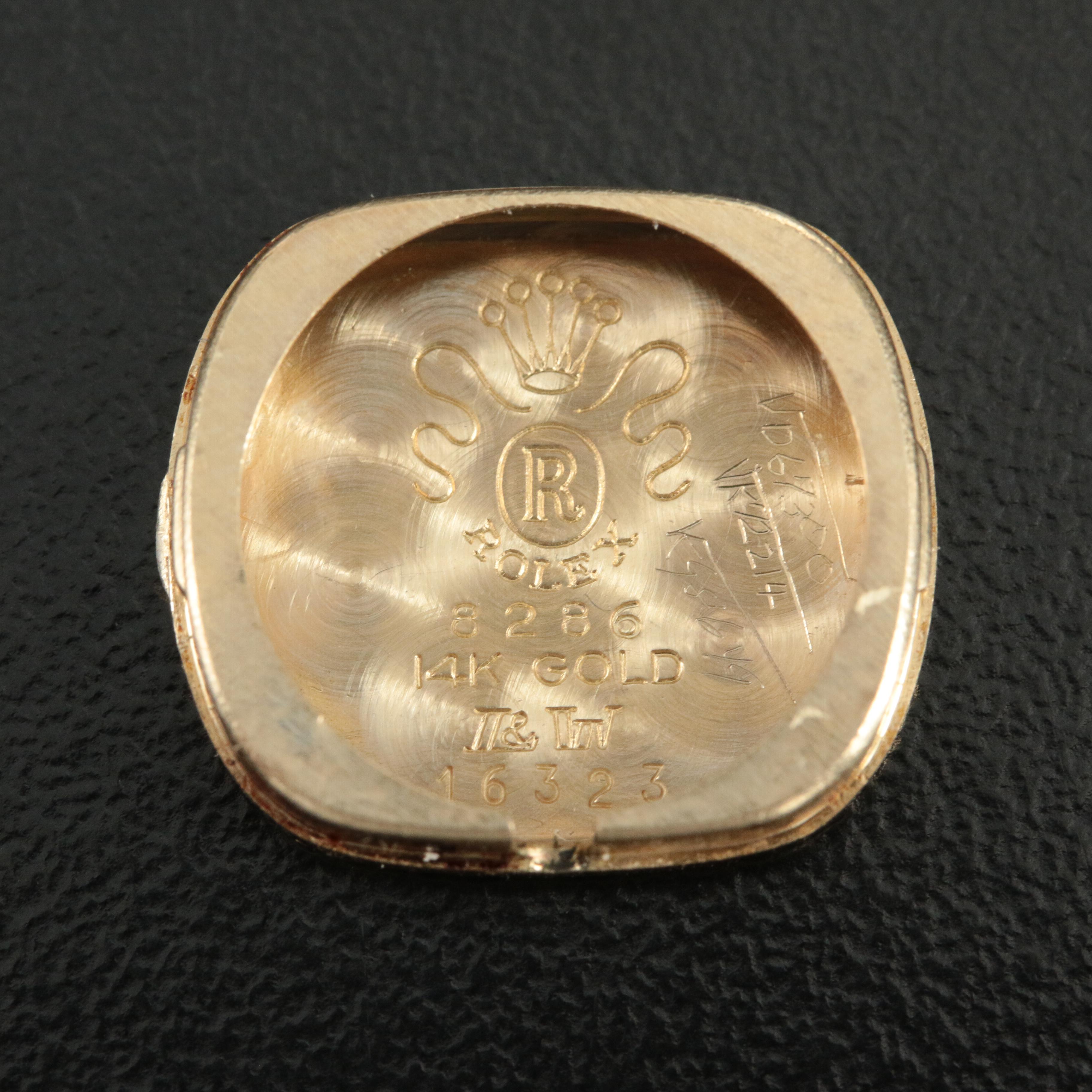 Vintage Rolex 14K Diamond Watch