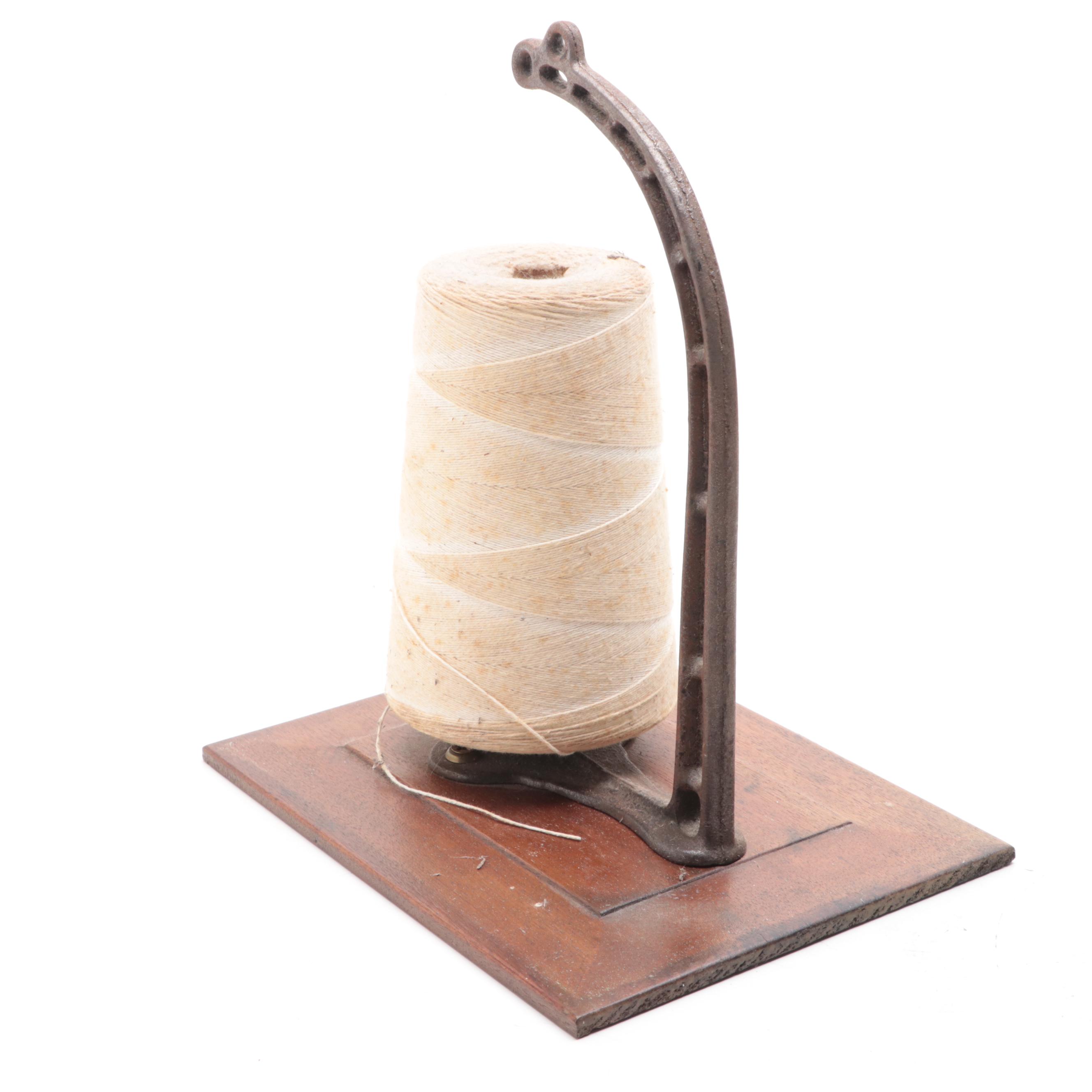 Mercantile Cast Iron String Holder, Early 20th Century