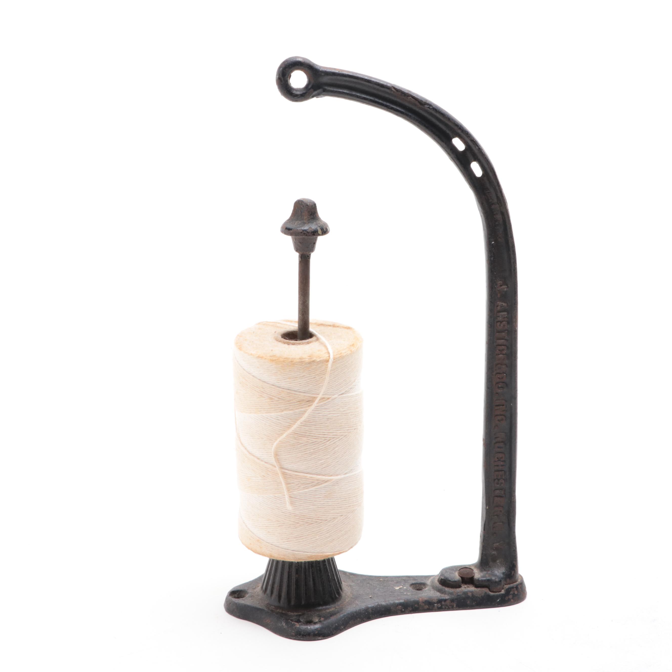 Mercantile Cast Iron String Holder, Early 20th Century