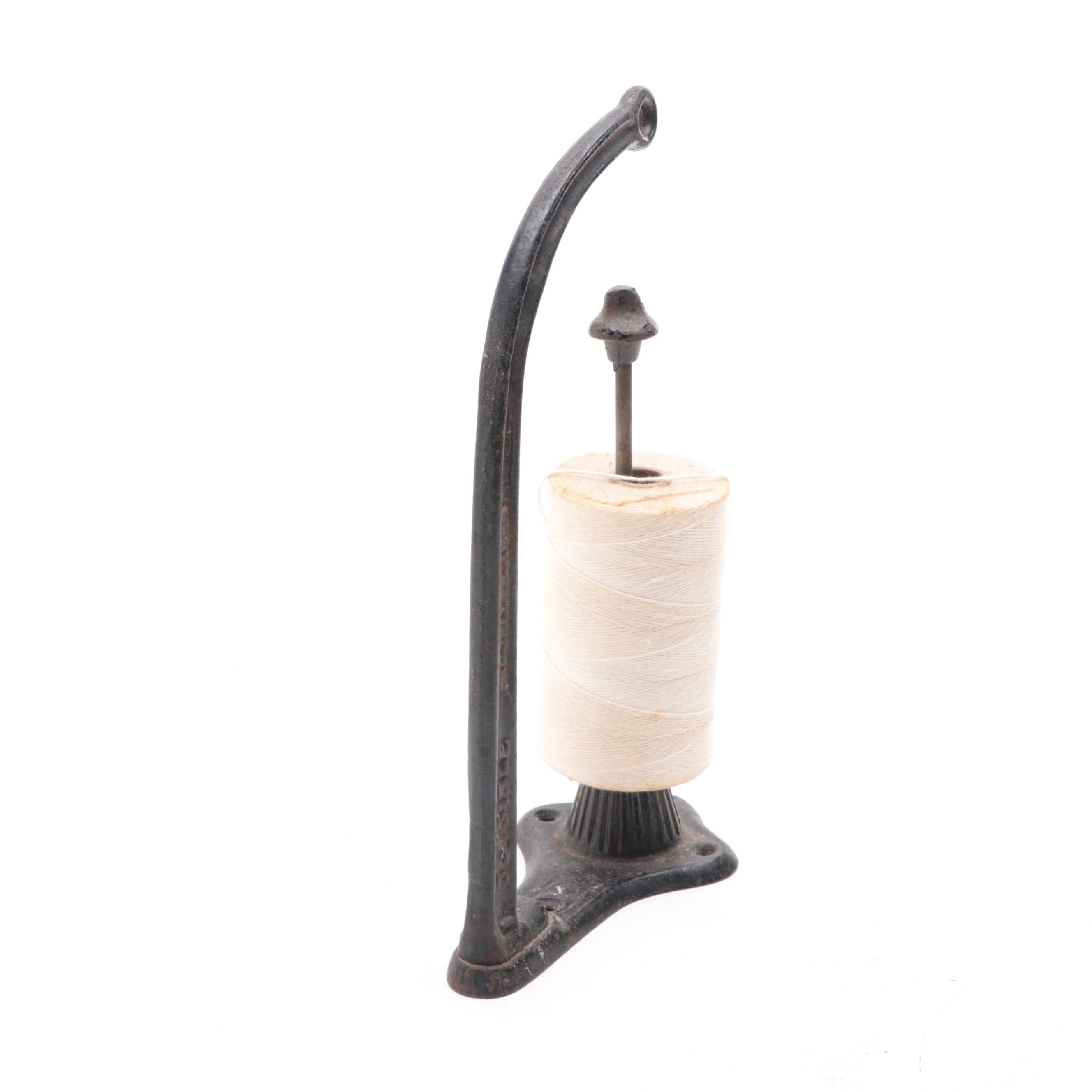 Mercantile Cast Iron String Holder, Early 20th Century