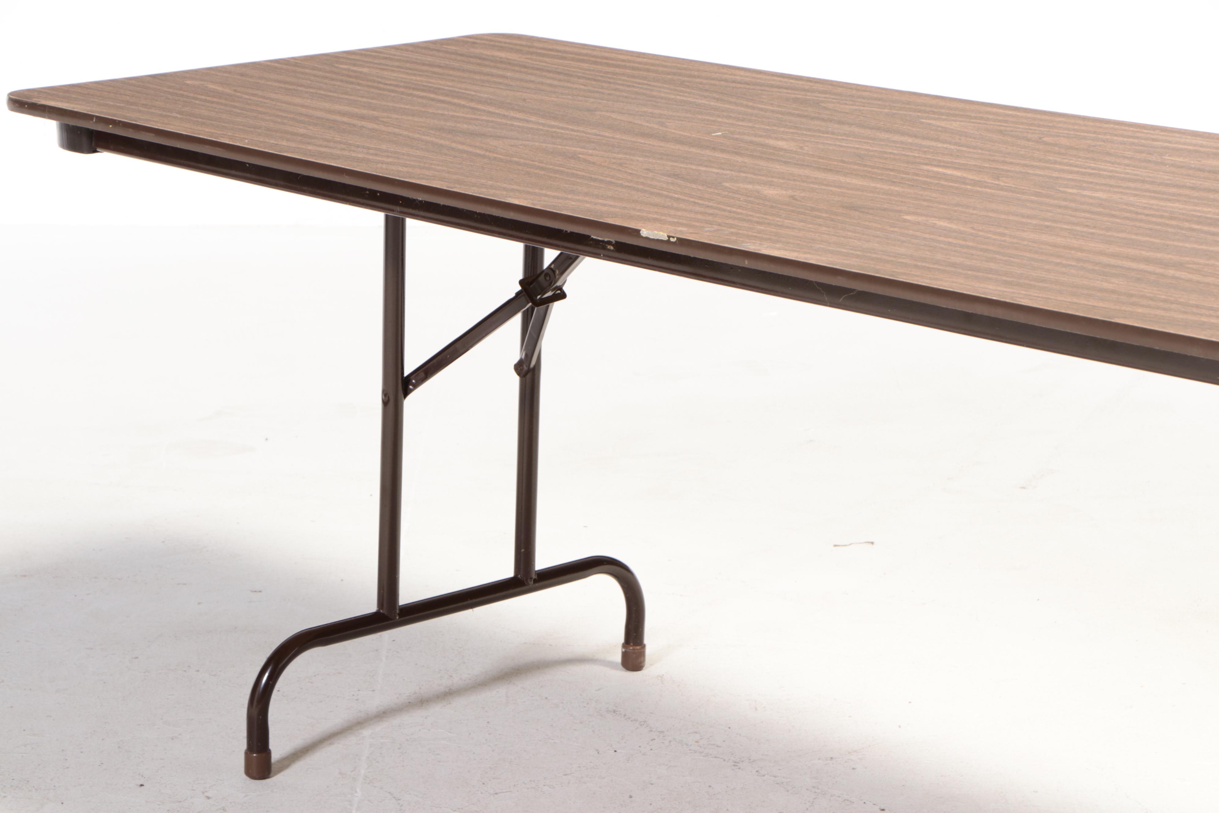 Virco Laminate and Steel Folding Table