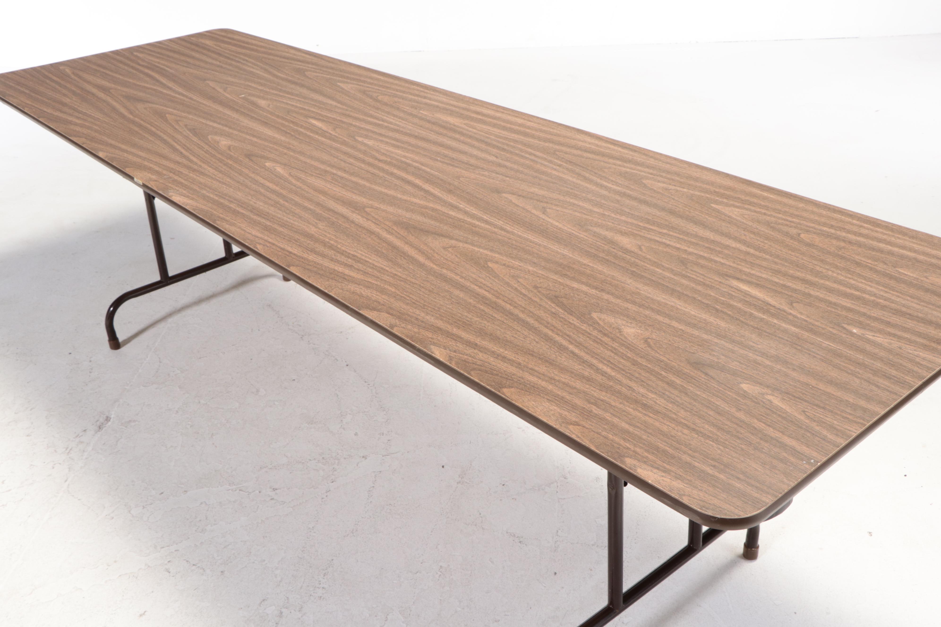 Virco Laminate and Steel Folding Table EBTH