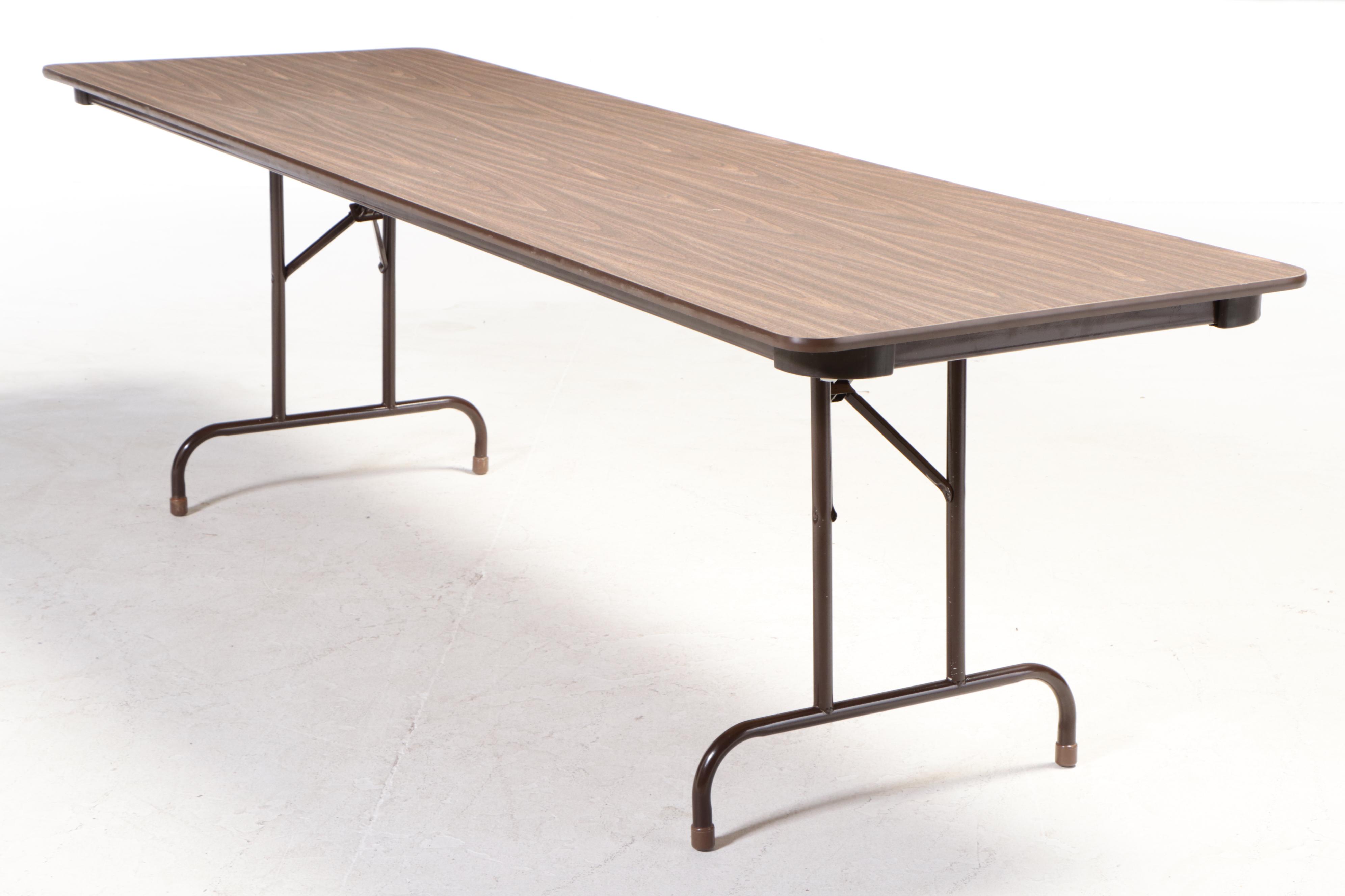Virco Laminate and Steel Folding Table